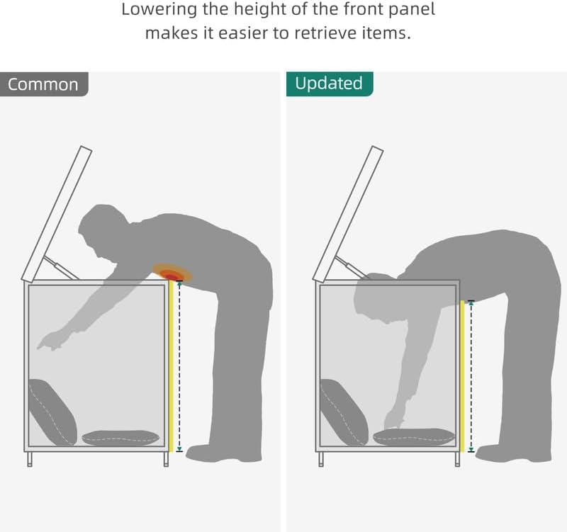 YITAHOME 260 Gallon Wicker Deck Box, XXL All-Weather Outdoor Storage Box, Extra Large Rattan Storage Bin for Patio Furniture, Outdoor Cushions, Pool Storage and Garden Tools (Brown)