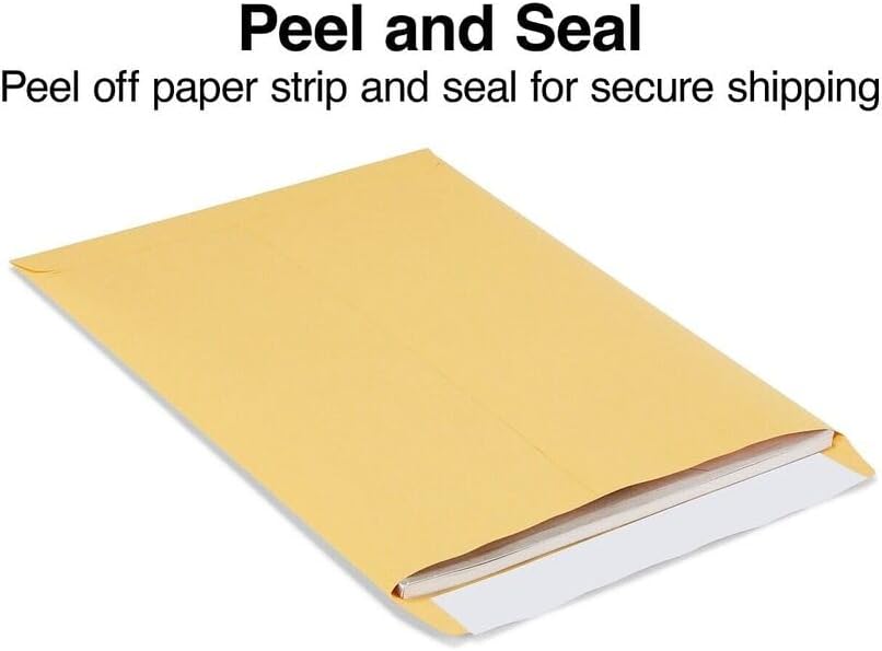 Catalog Envelopes (Open End), Brown Kraft, 28 Pound. 500 Per Pack. (Peel And Seal, 11.5"x14.5")