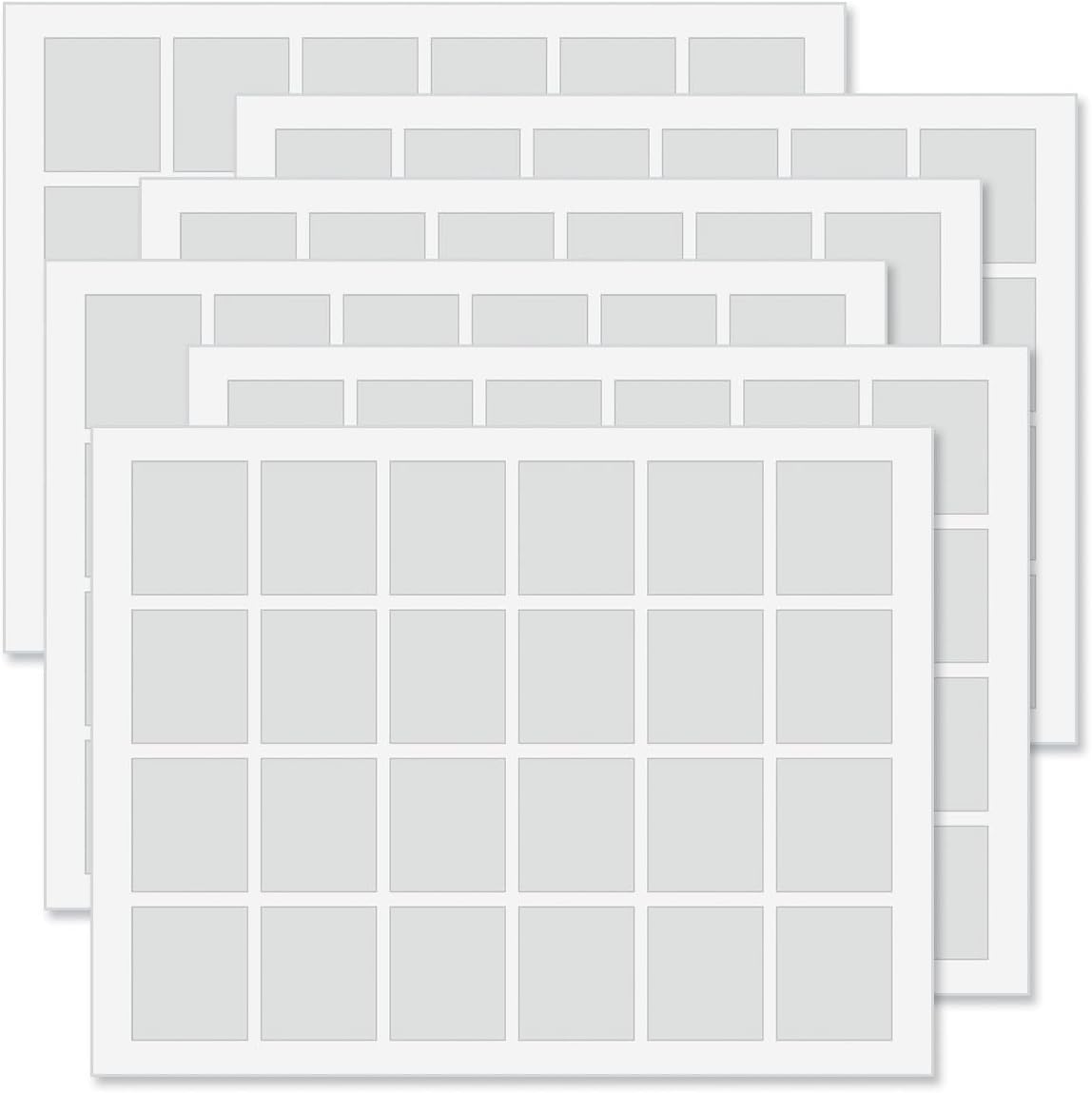 Colorful Images Poppies Floral Return Address Mailing Labels, Personalize with Name & Address, Set of 144 Self Adhesive, Easy Peel Flat Label Sheets, Square, 3 Designs