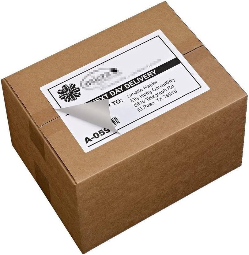 Shipping Label with Rounded Corner, 8.5 x 5.5 Inches Half Sheet Self Adhesive Shipping Address Labels for Laser and Inkjet Printer, 20000