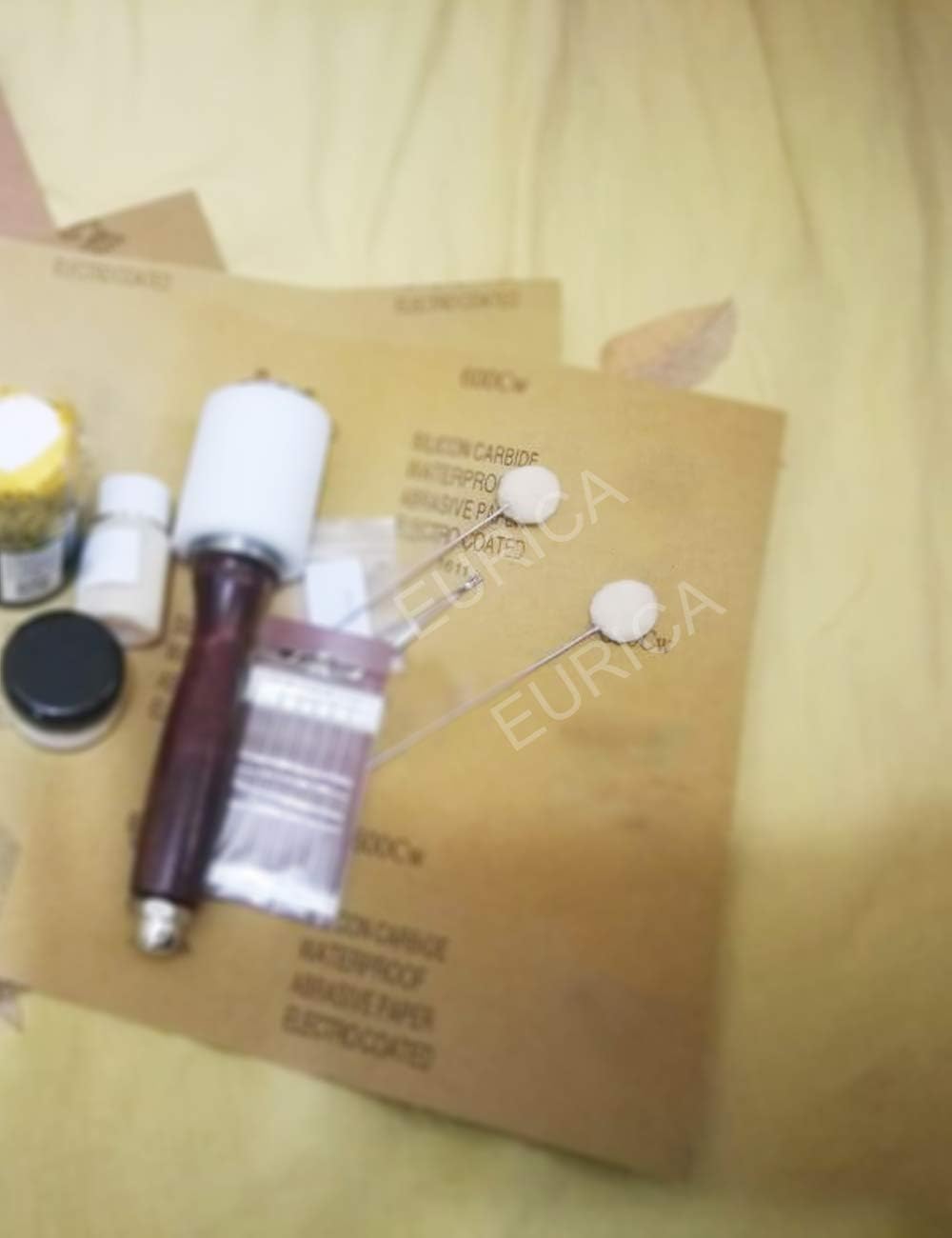 Wool Daubers Leather Dye Leather Tool Wool Balls Brush Leathercraft Tools and Supplies Leather Crafting Tools Leather Craft Sponge Daubers with Metal Handle for DIY Crafts Projects Shoe Polish (100)