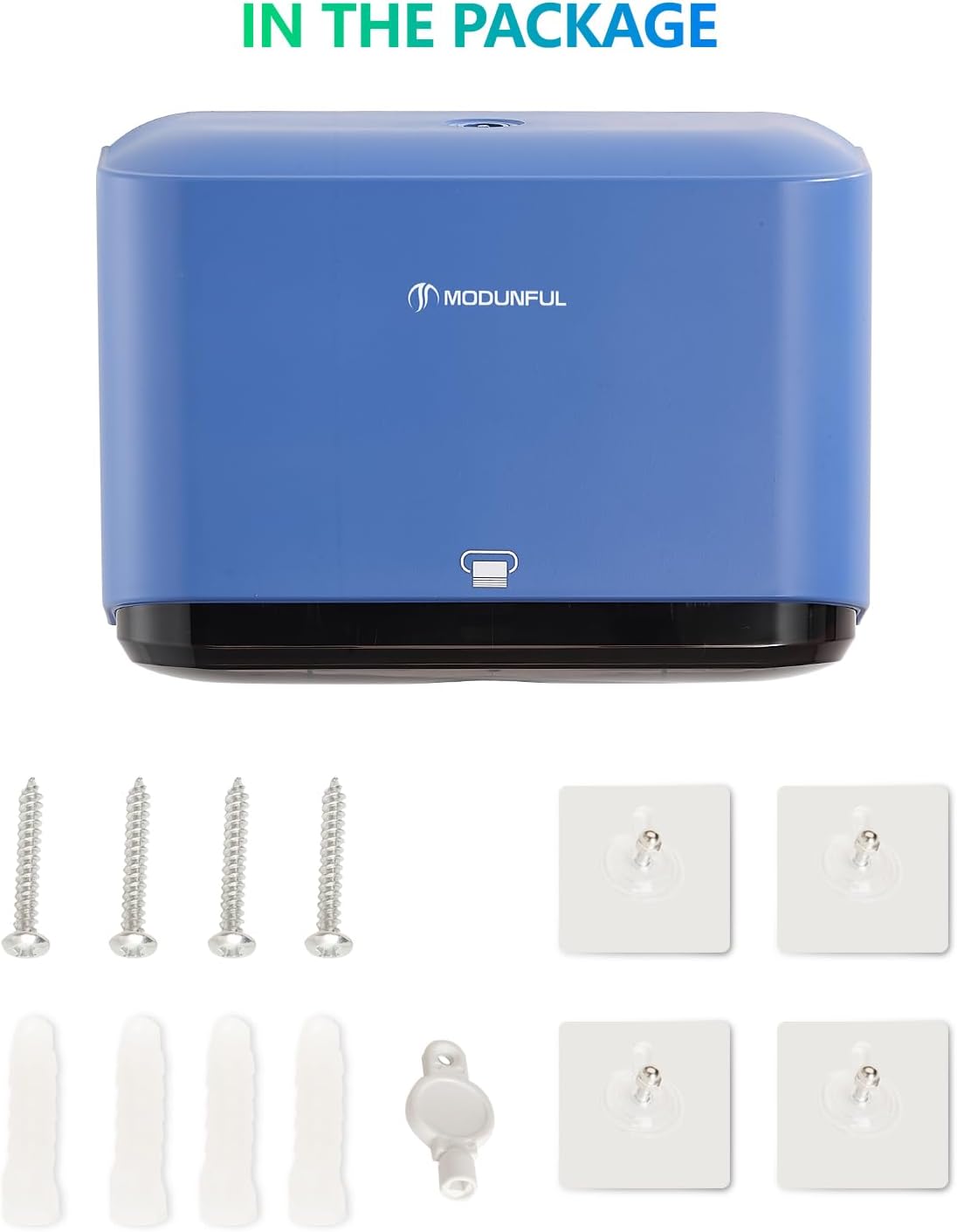 Paper Towel Dispenser Wall Mount - Adhesive Paper Wowel Holder for Bathroom Compact, Touchless Hand Towel Dispenser for Kitchen 200 Sheet