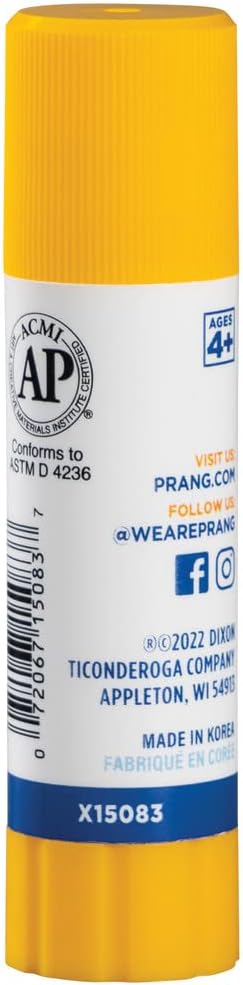 Prang Washable Glue Stick, Clear, 28 Oz., 60 Count