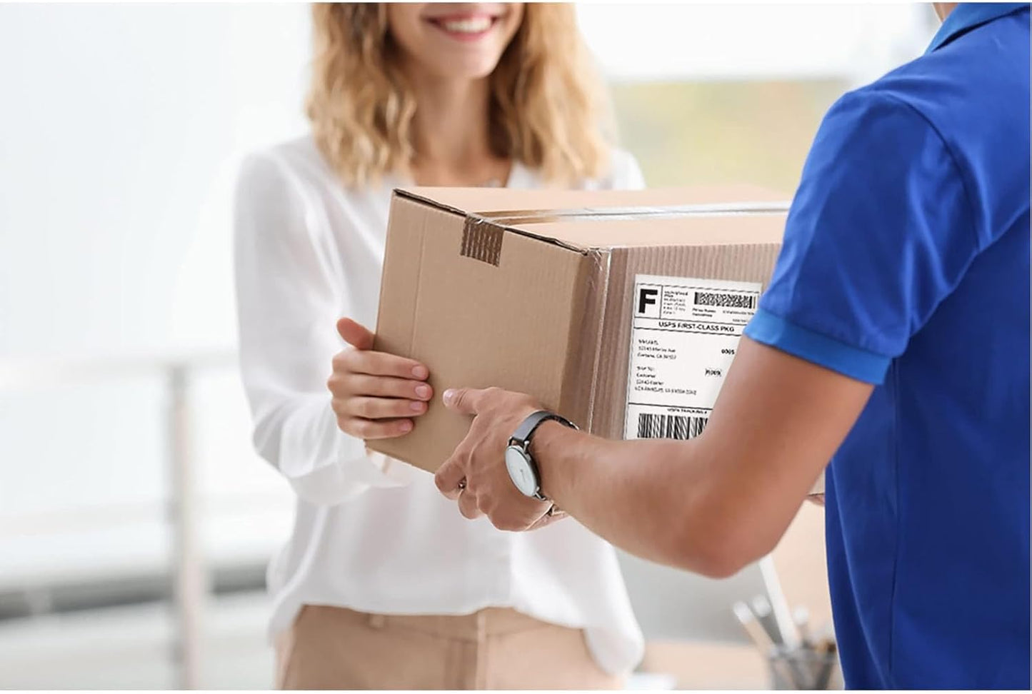 8.5" x 5.5" Address Labels, Half Sheet Shipping Labels, 3000 Sheets Self Adhesive Mailing Labels for Laser & Inkjet Printers (6000 Labels)