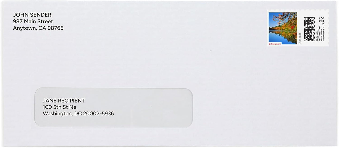 Fall River NetStamps 120-Pack (5 Sheets) Printable Postage Labels (Stamps.com Subscription Required) - Print Approved Postage - Inkjet & Laser Printers - Business, Personal, Home