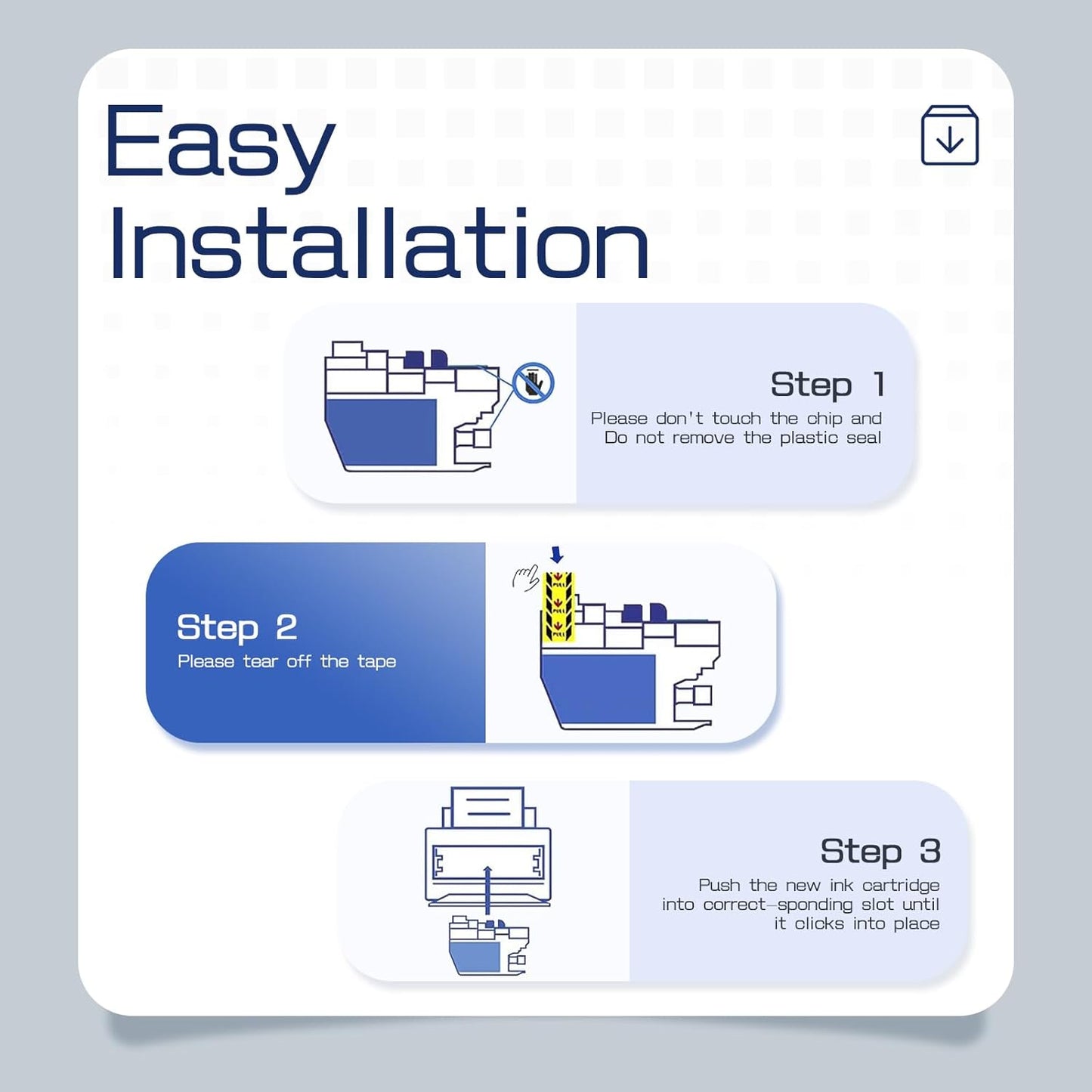 LC401XL LC401 High Yield MFC-J1010DW Ink Cartridges 8-Packs Compatible for Brother 401XL LC-401 Ink Cartridges Work with MFC-J1010DW J1170DW J1012DW J1800DW (2 Black, 2 Cyan, 2 Magenta, 2 Yellow)