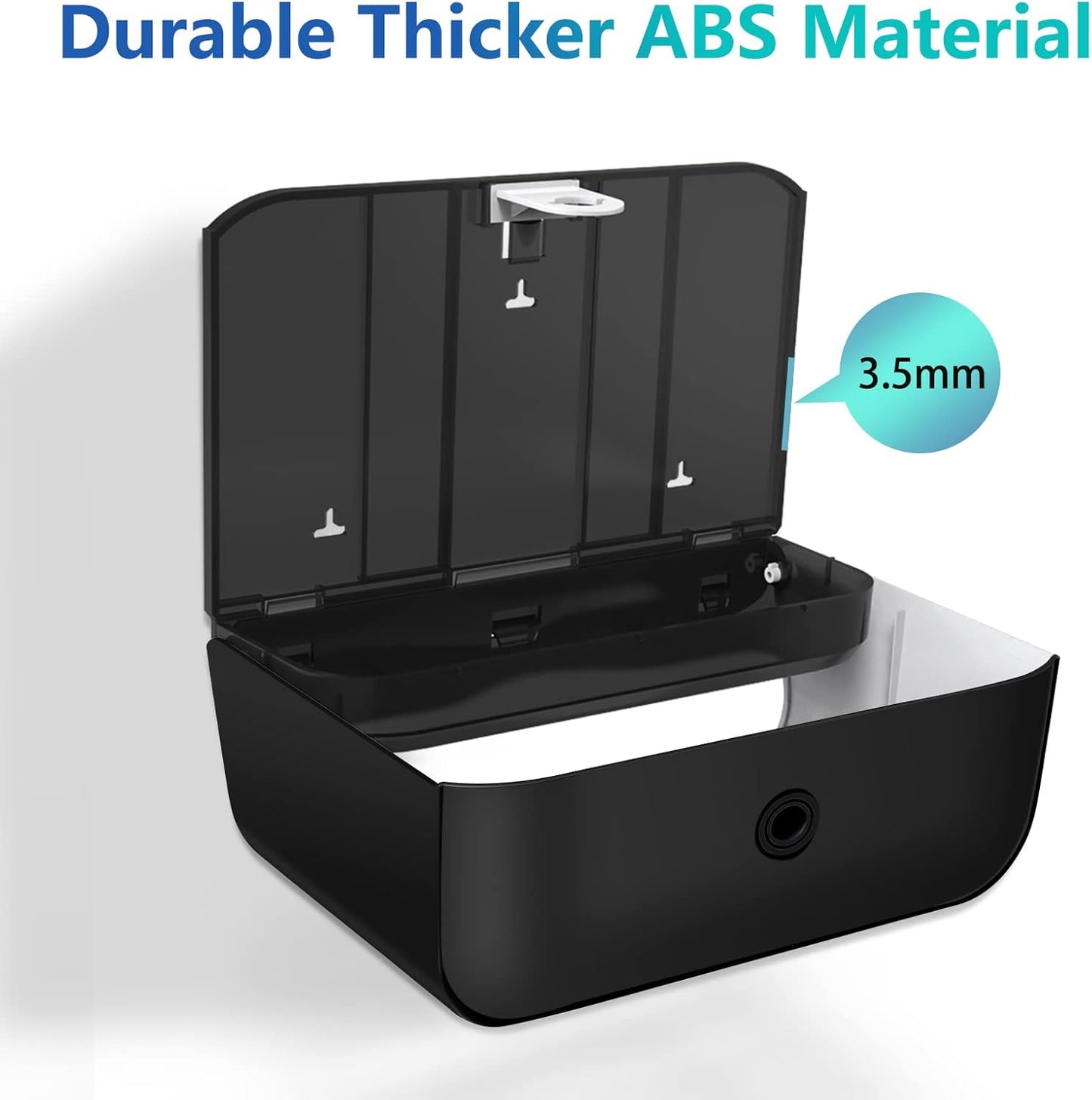 ššš©šš« ššØš°šš„ šš¢š¬š©šš§š¬šš«, Multifold/Trifold/C Fold Papers Dispenser, Bathroom Hand Towels Wall Mounted Tissue Holder, No-Drill Adhesive Commercial or Home Black