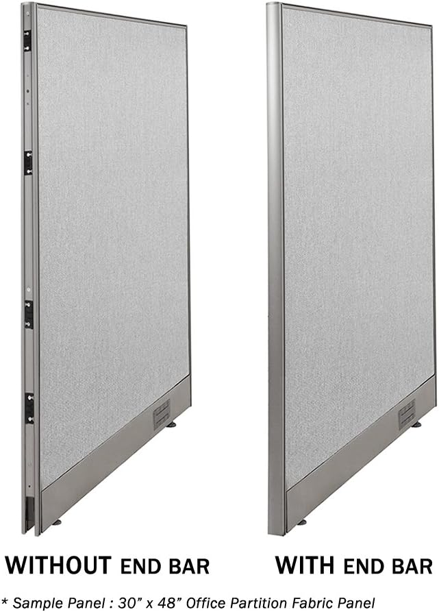 GOF 4Ft Single Office Partition, Large Fabric Room Divider Panel, Custom Built Workstation (48" w x 48" h)