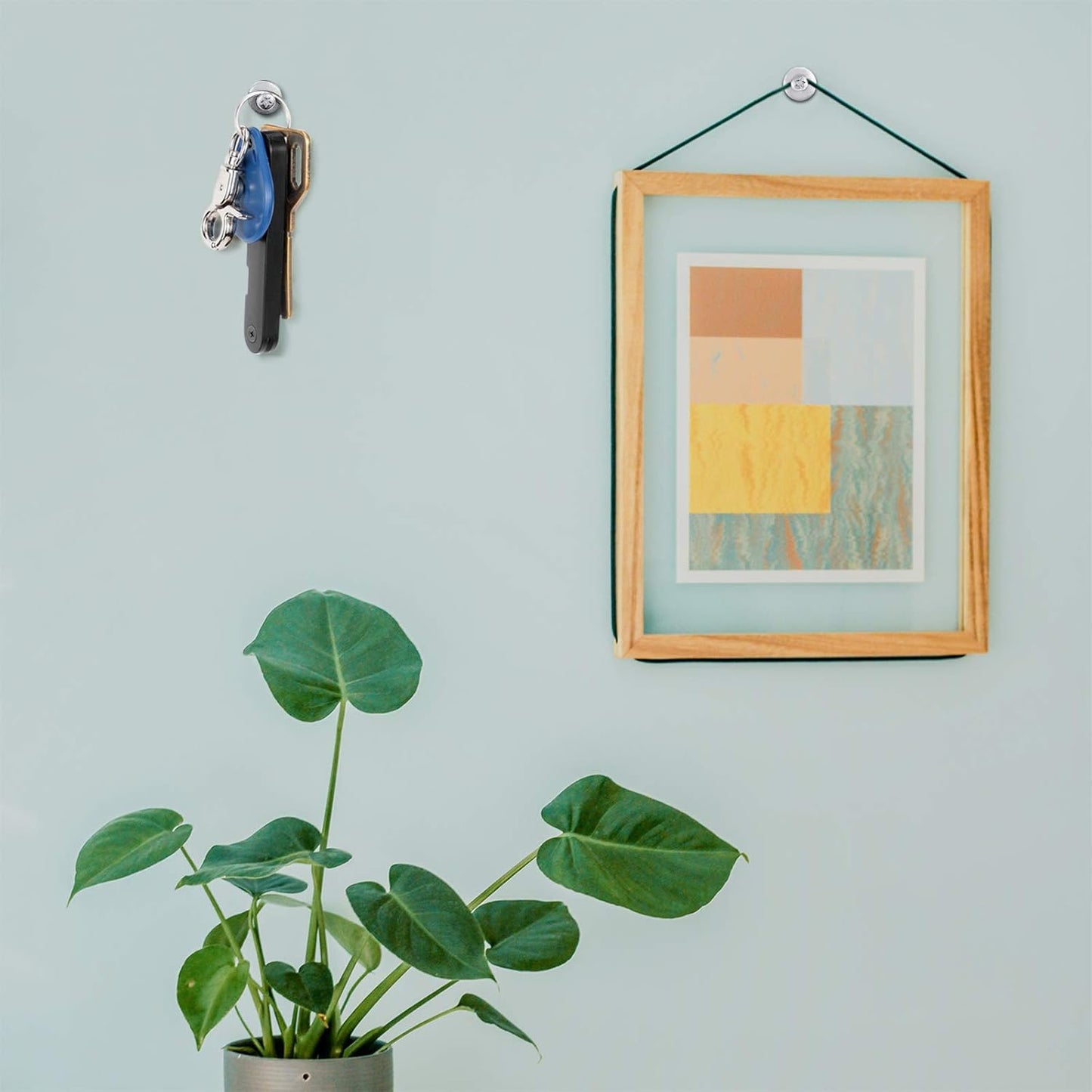 Push Pins Picture Hangers Double Headed Thumb Tacks Wall Hooks for Wall Hangings Picture Hangers Nails Small Photo Hanging Hook Pins for Home Office Photo Decor(Silver,25 Pieces)