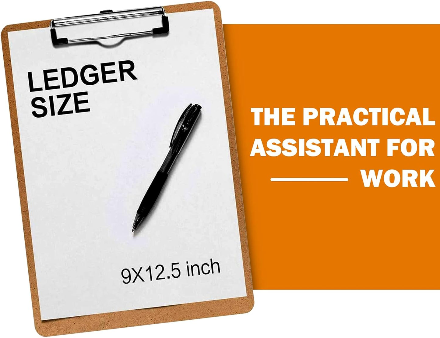 Clipboards, HERKKA 32 Pack Hardboard Office Clipboards Low Profile Clip Standard A4 Letter Size, ECO Friendly