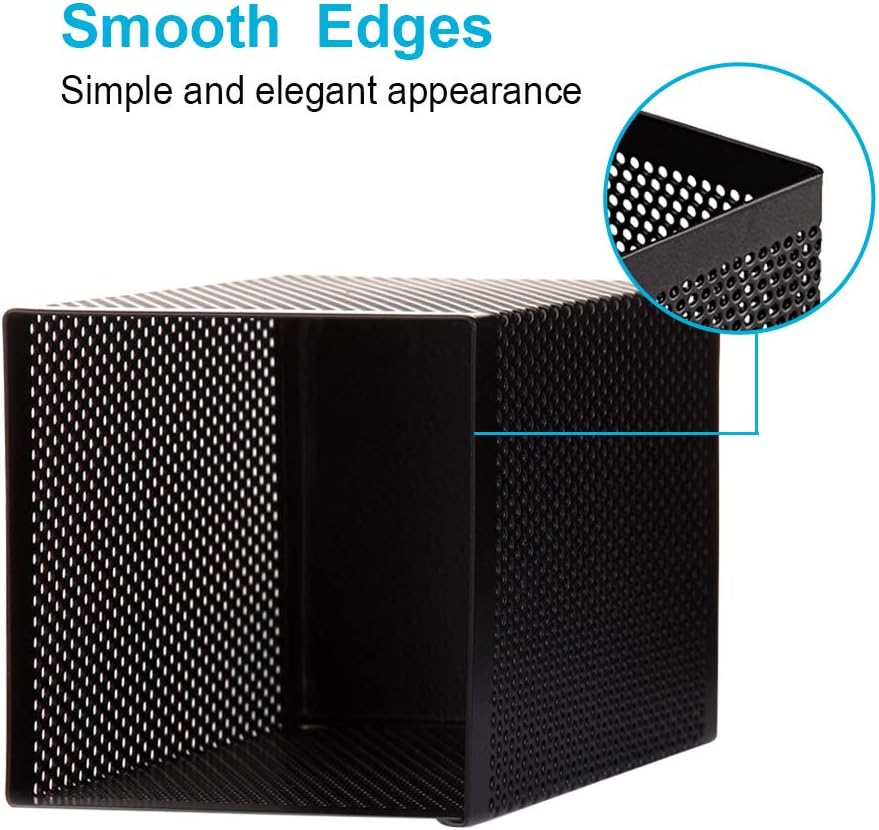 Comix Mesh Pen Holder Desk, Wire Pencil Holder with Foam Pad and Non-Slip Bottom Office Supplies Desk Organizer for Home Office School, 1 Pack