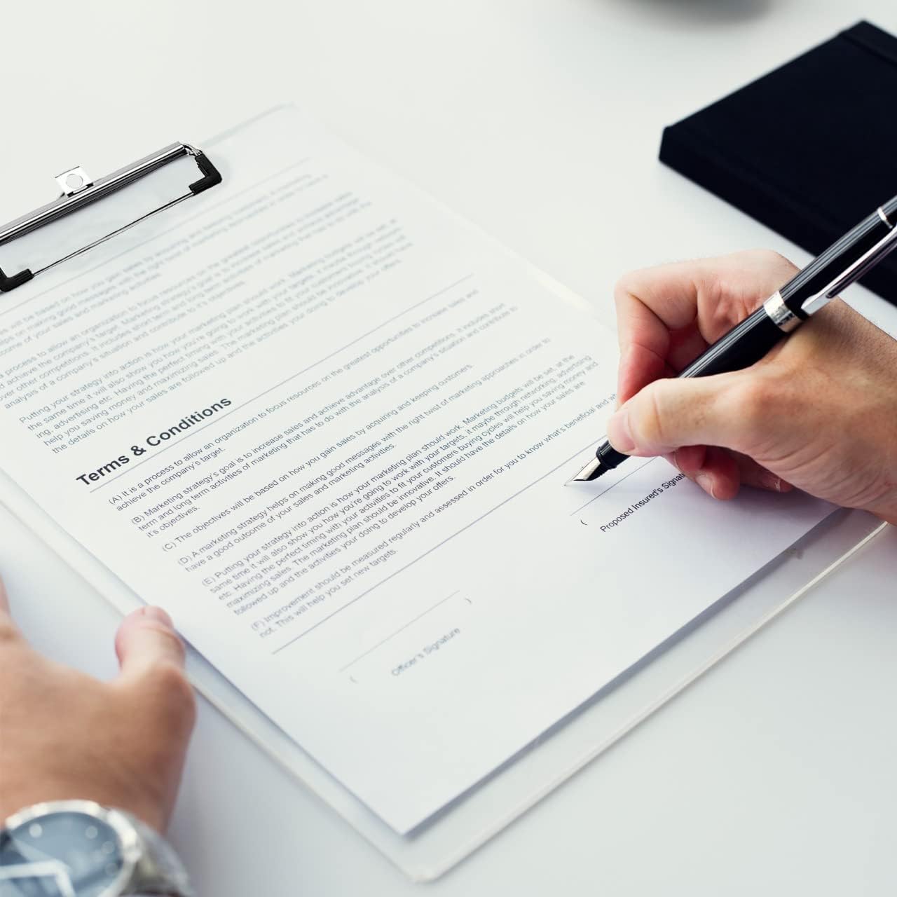 PERFORMORE Clear Acrylic Clipboards 6-Pack | 12ā x 9ā Letter-Size Writing Boards | Durable Transparent Plastic with Silver Low-Profile Clips | Ideal for Office, School, Events, and Seminars