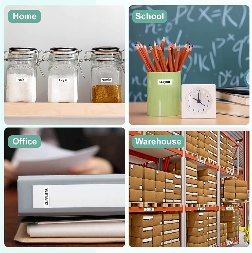 6-Pack Tz 9mm 0.35" Laminated Tape Compatible for Brother Tze-221 Tze-121 Tze-421 Tze-521 Tze-621 Tze-721 P Touch Tze 3/8 Inch Label Maker Tape for PTD200 PTD210 PTH110 PTD220 PTD600 PTD400AD