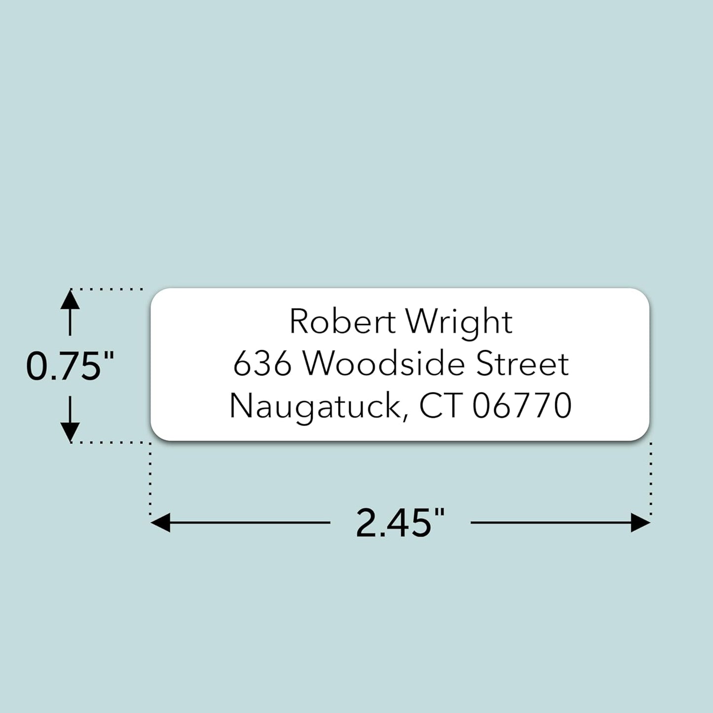 250 Personalized Return Address Labels - Custom Address Labels on Sheets