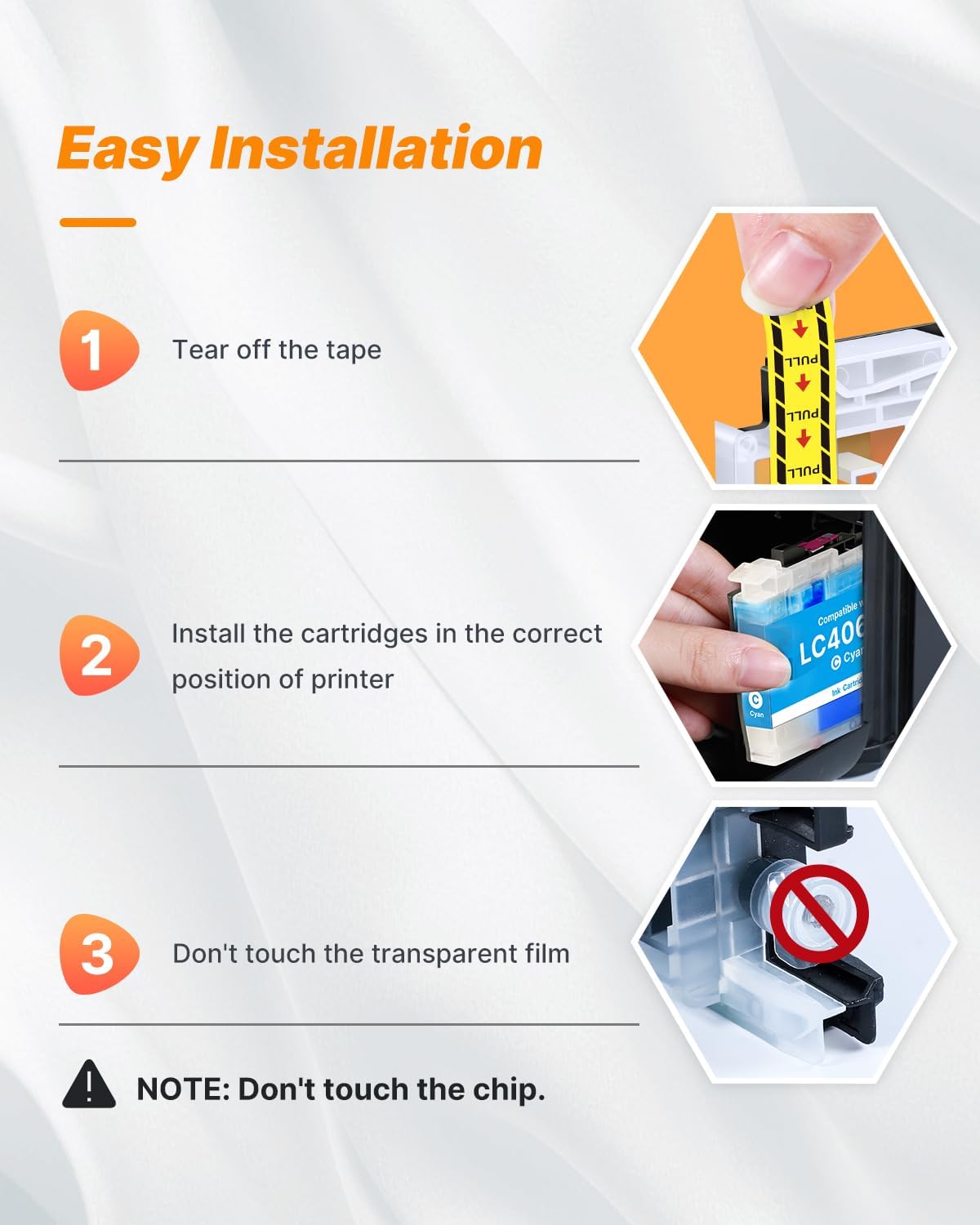 LC406 Ink Cartridges for Brother Printer Black Compatible for Brother LC406XL LC 406 XL 406 XL High Yield Ink Cartridges for Brother MFC-J4535DW MFC-J4335DW MFC-J5855DW MFC-J6555DW MFC-J6955DW, 1 Pack