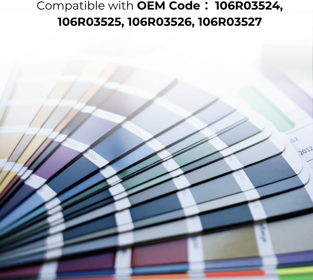 Toner Pros Replacement Toner Cartridge for Xerox 106R03524, 106R03525, 106R03526, 106R03527 ā Extra High Yield 4-Color Pack for VersaLink C400, C405 Printers ā Black: 10,500 & Color: 8,000 Pages Each