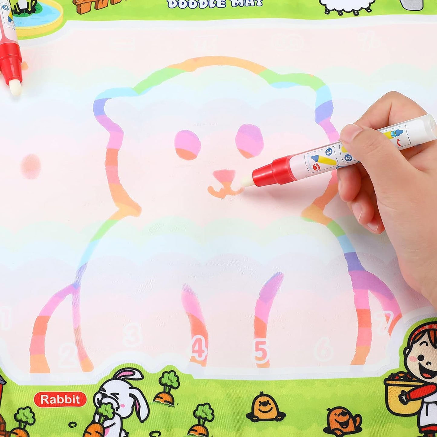 Tenare 10 Pcs Water Pens Water Doodle Pens Replacement Drawing Markers Doodle for Toddlers Kids Painting