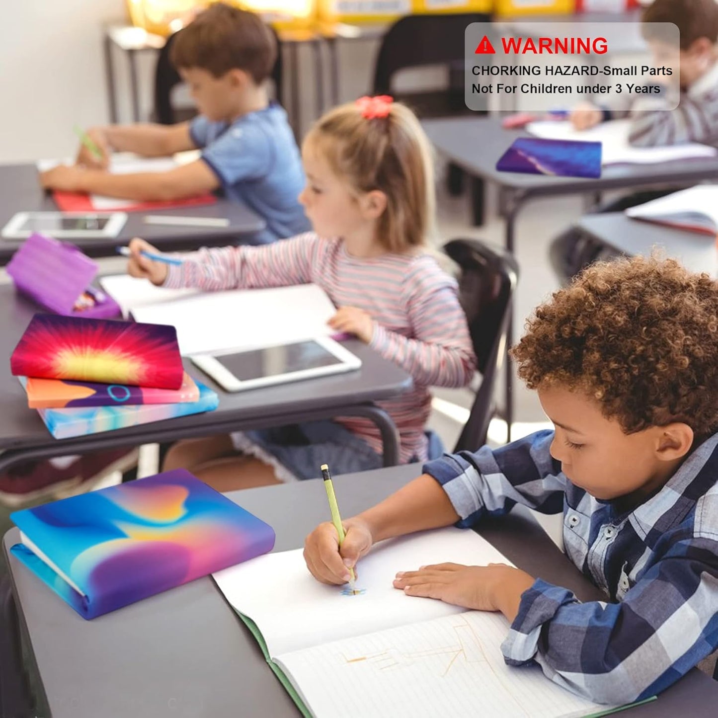 feela 12 Pack Jumbo Fabric Book Covers, Stretchable Washable Durable Reusable Nylon, for Hardcover Textbooks Notebooks up to 9'x11', 12 Patterns