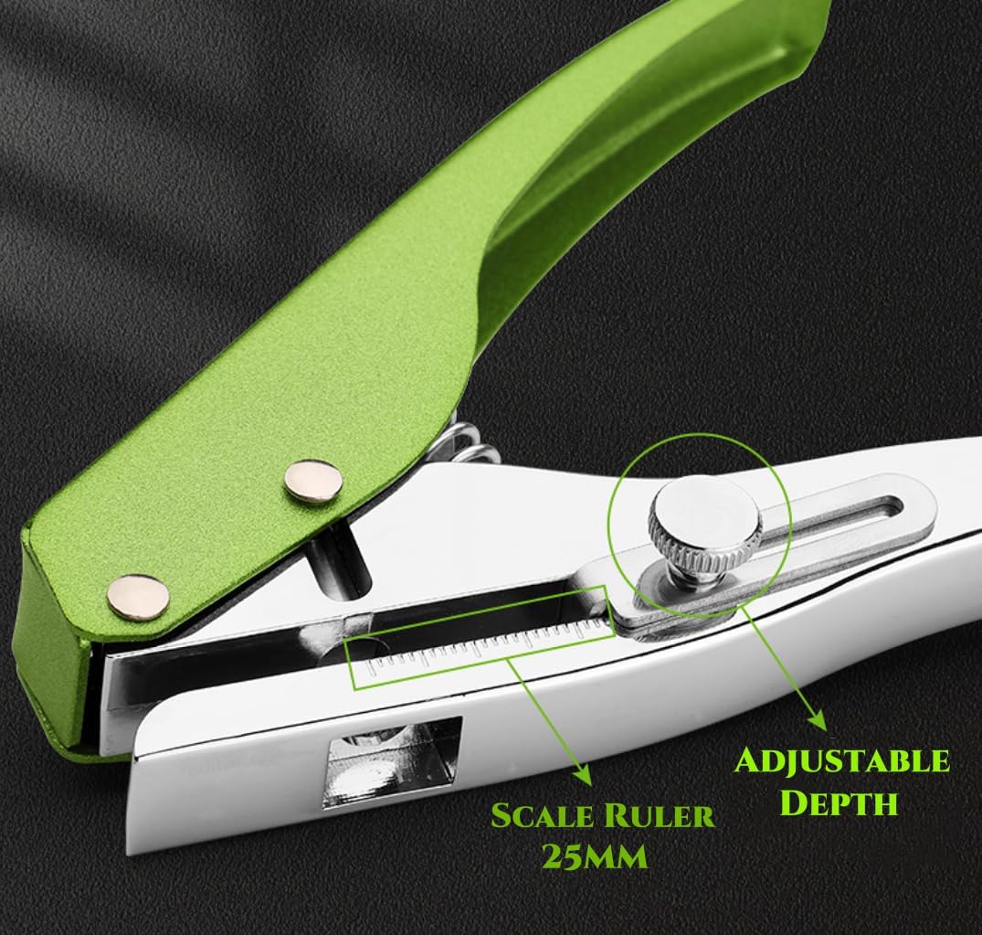 Hole Punch, Heavy Duty Hole Puncher Single Hole Punch Handheld Paper Punch Hole Puncher Single Small Hole Punch One Hole Punch for Paper Crafts Cards Tags Scrapbook- 5/16 inch-8mm