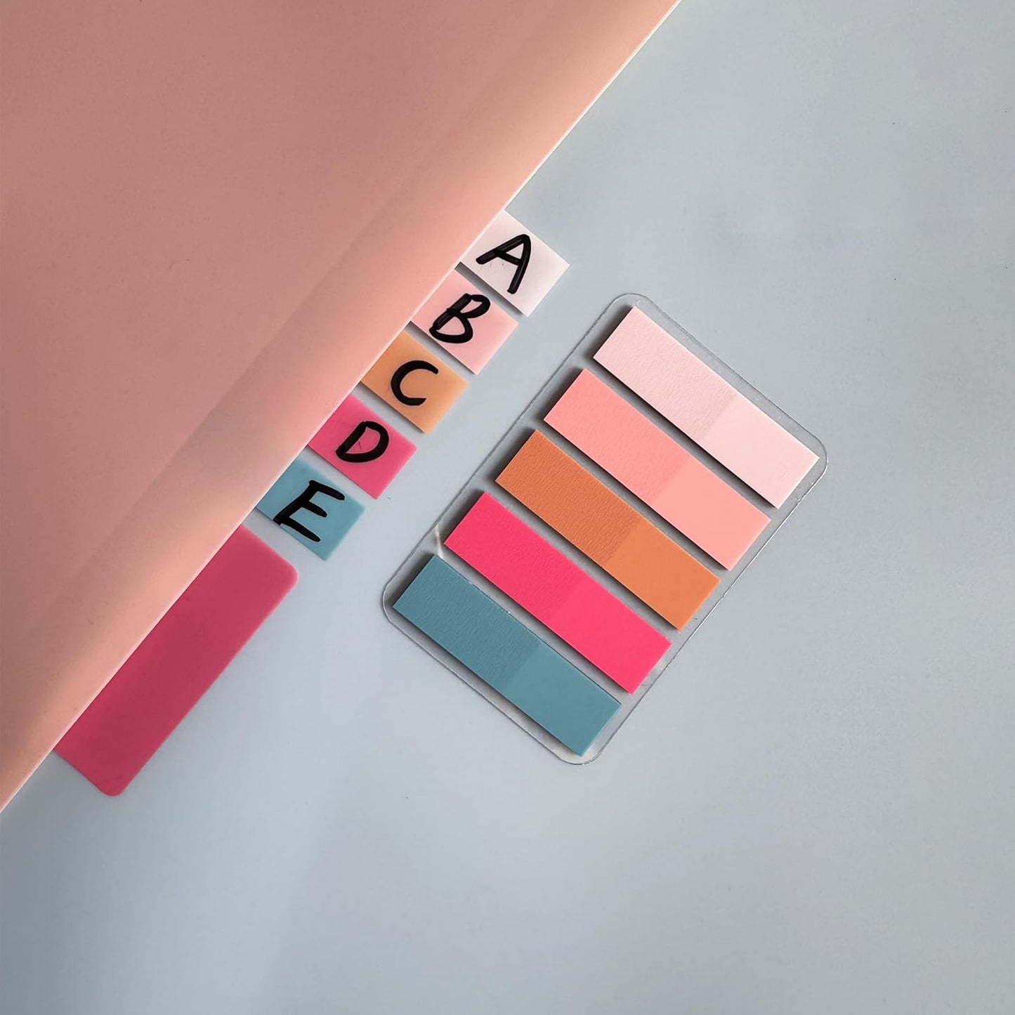 ELII 500 PCS Sticky Index Tabs 2 Inch Colorful Sticky Tabs for Notebooks, Page Markers Tabs for Binders