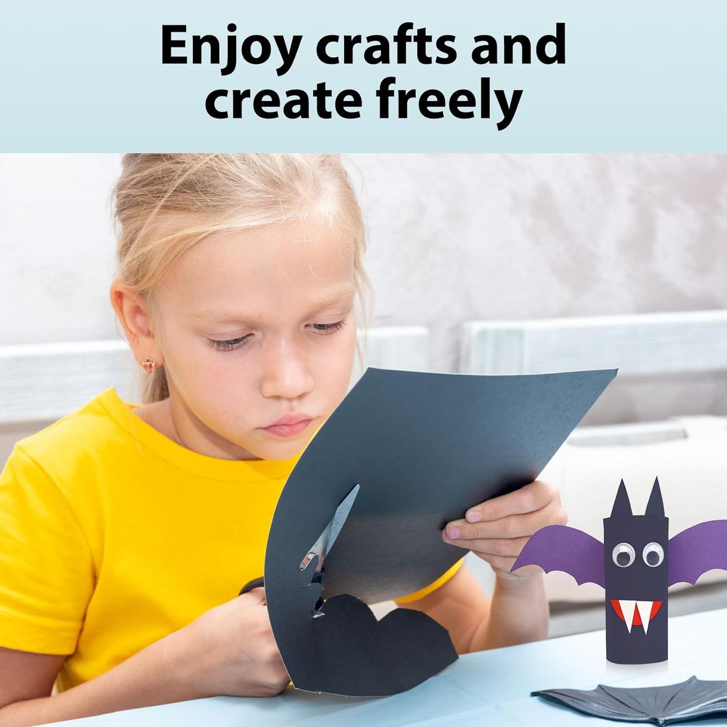 OcePor 100 Sheets Black Cardstock 11” x 17”, 92lb/250gsm Card Stock, Thick Card Stock Paper, Heavy Cardstock Paper for Printer, Resume, Scrapbooks, Art, Crafts, Business Cards