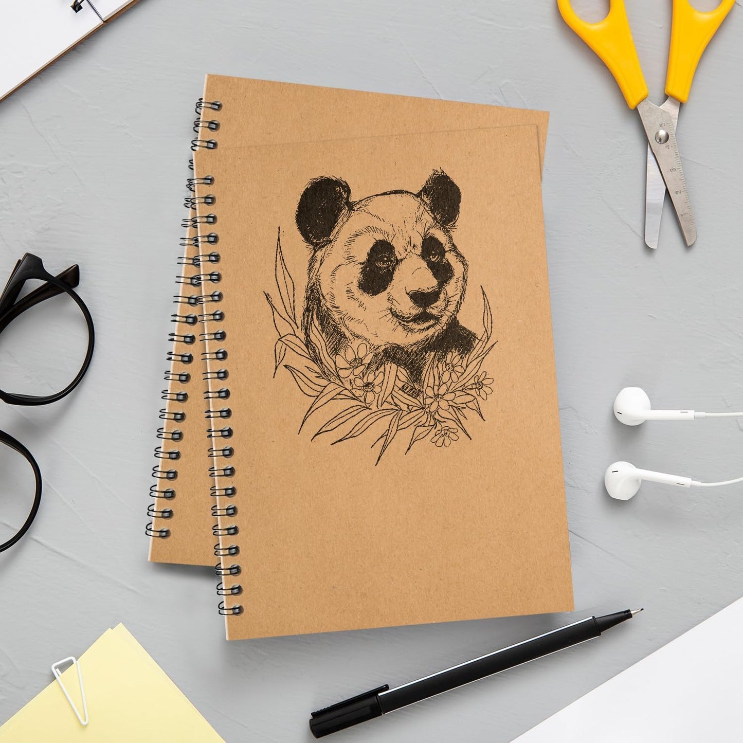 6 Pack Lined Journal Spiral Notebook College Ruled, 5.8 x 8.3, 120 Pages (60 Sheets), 100 GSM Thick Paper Notebooks, Daily Writing Journals for Men and Women, Work, Office & School Supplies