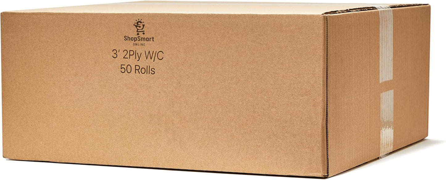 3" X 95' Two Ply Carbonless Rolls Compatible with Most Restaurant Kitchen Printers. (White/Canary - Pack of 50)
