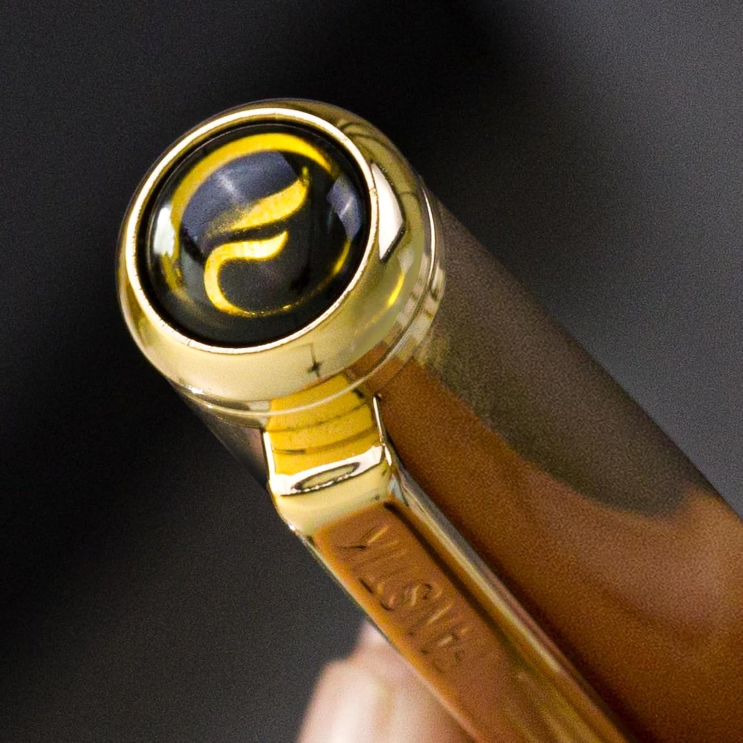 Customized Gold Luxury fountain pen (Made In USA) fancy gift set for women, Real 24K Gold Plating, Professional executive pen gift set for men (Lux Custom-fountain Gld)