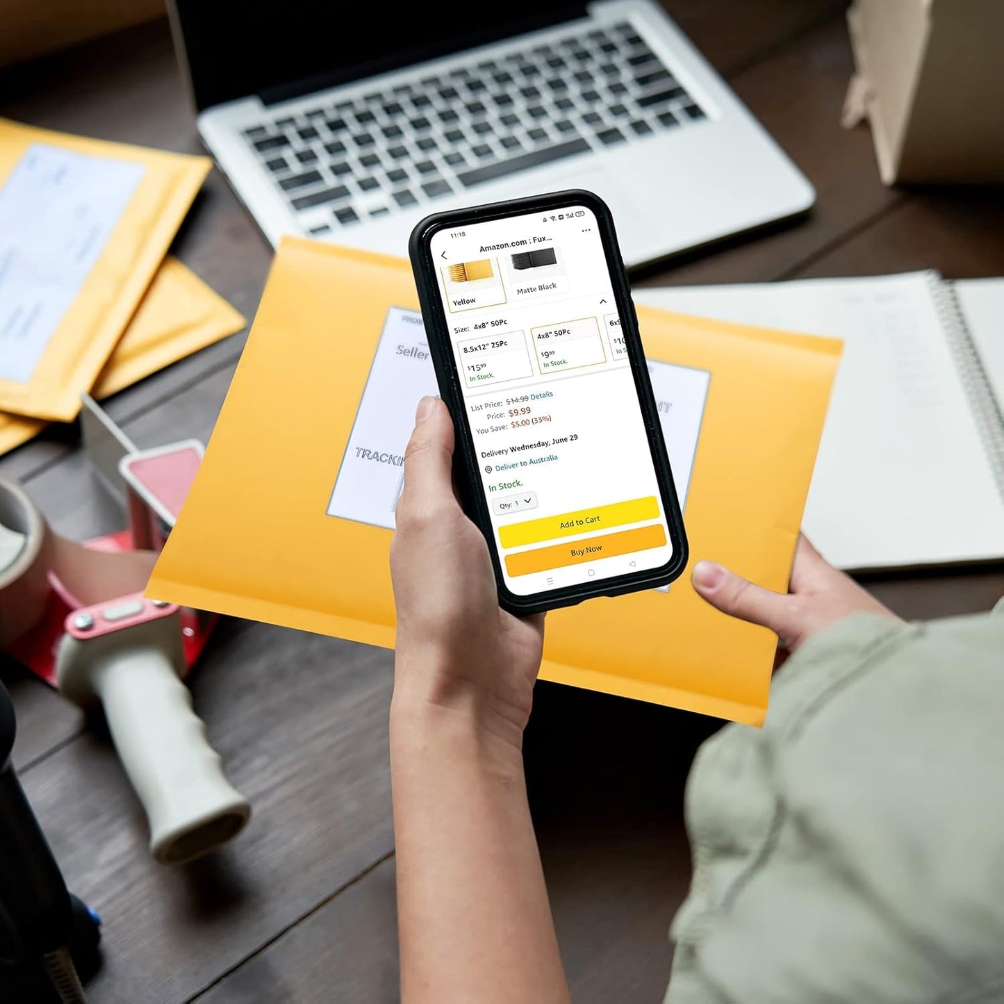 Fuxury Kraft Bubble Mailer 7.25x12 Inch 25 Pack,CD DVD Mailers,Strong Adhesion Padded Envelopes,Self Seal Bubble Envelope, Waterproof Cushioned Shipping Packaging for Small Business