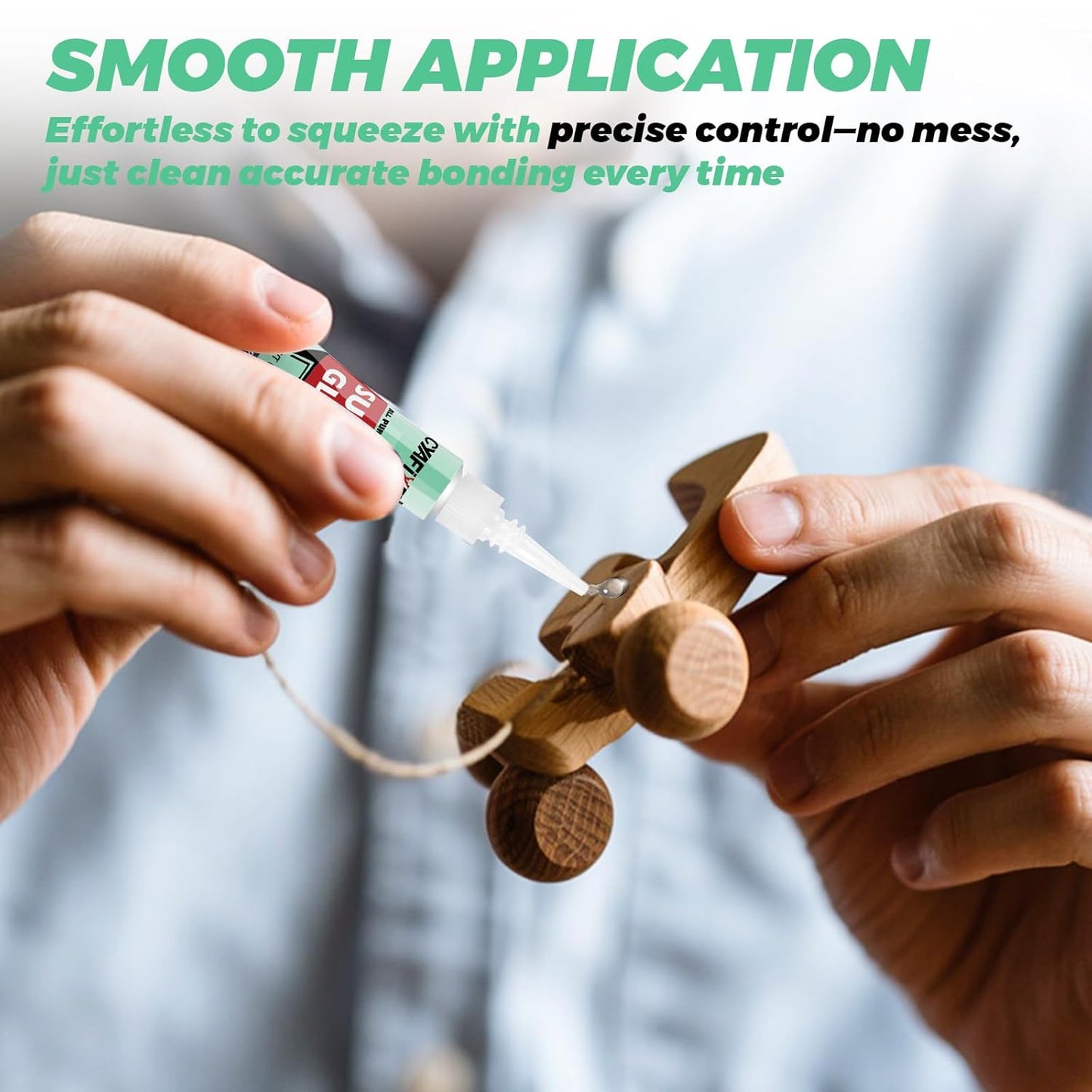 Super Glue Liquid, Instant Adhesive, Multipack Cyanoacrylate Strong Clear Glue for Shoe Sole Repair Ceramic Plastic Metal Wood Pottery Leather Aquarium Glass Rubber, Strong Bonding