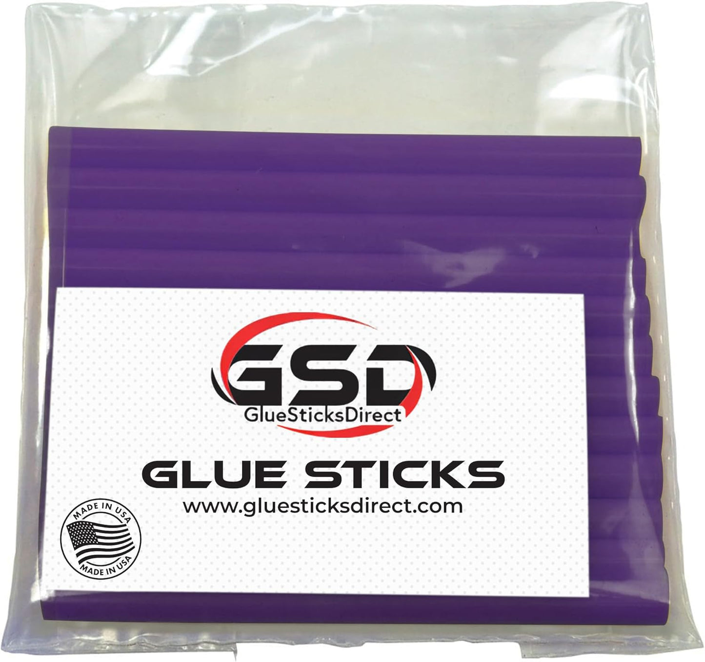 Mini Size Hot Melt Glue Sticks for Glue Gun - Bulk 4in Purple Glue Sticks - Great for Art Craft Repairs & Compatible w/Most Glue Guns - 5/16" X 4" (24 Sticks) - Made in USA
