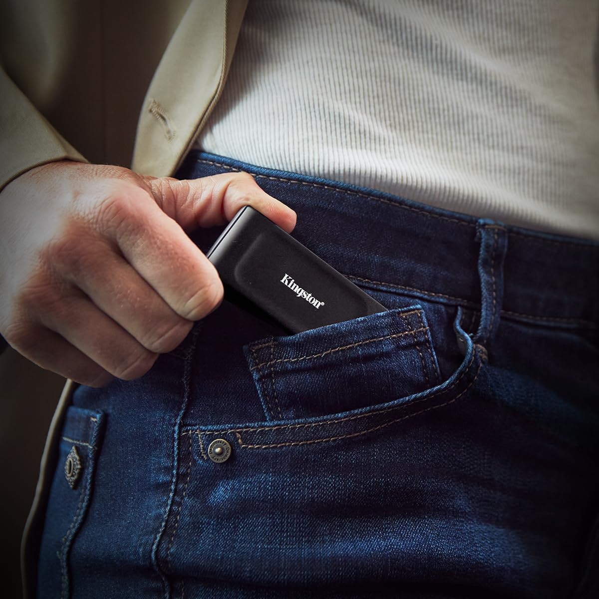 Kingston XS1000 1TB SSD | Pocket-Sized | USB 3.2 Gen 2 | External Solid State Drive | Up to 1050MB/s | SXS1000/1000G