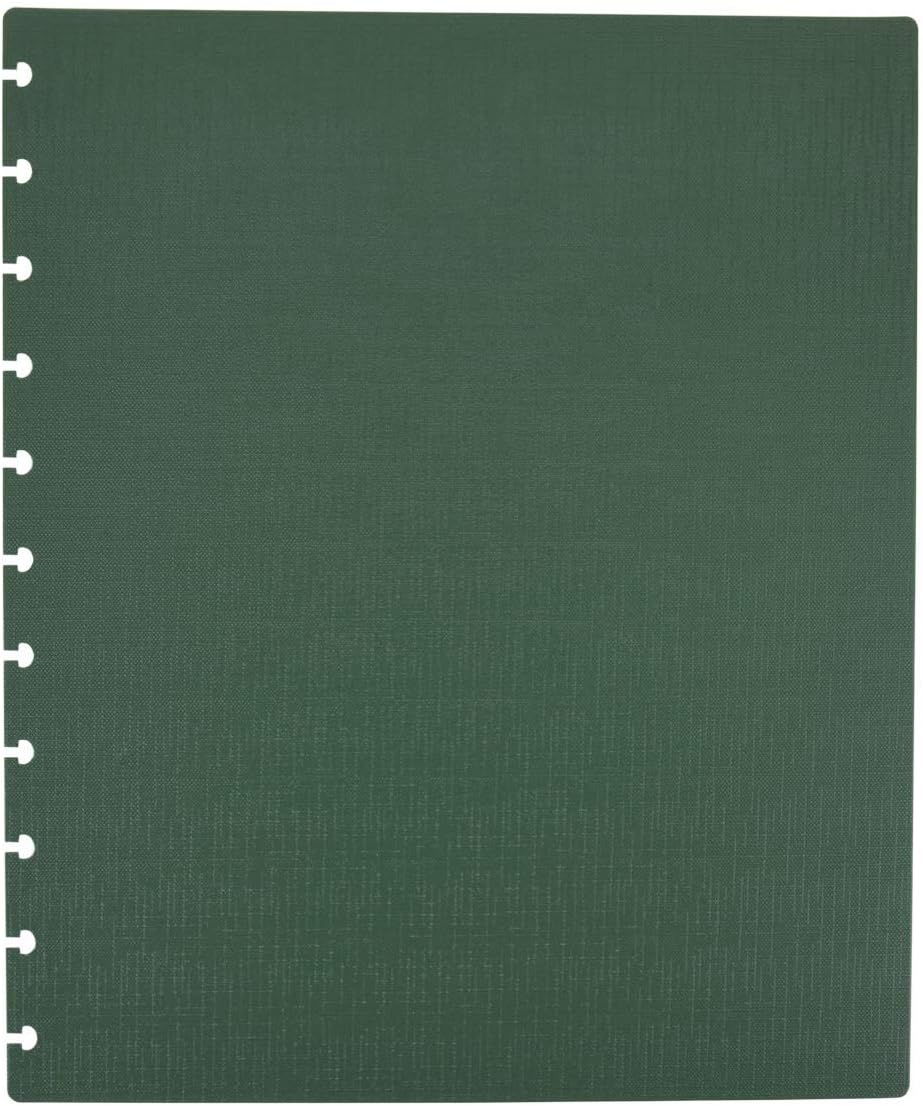 Talia Discbound Notebooks, Planner, Customizable, (Green Olive w/Green Olive Discs, Letter (8.5in x 11in))