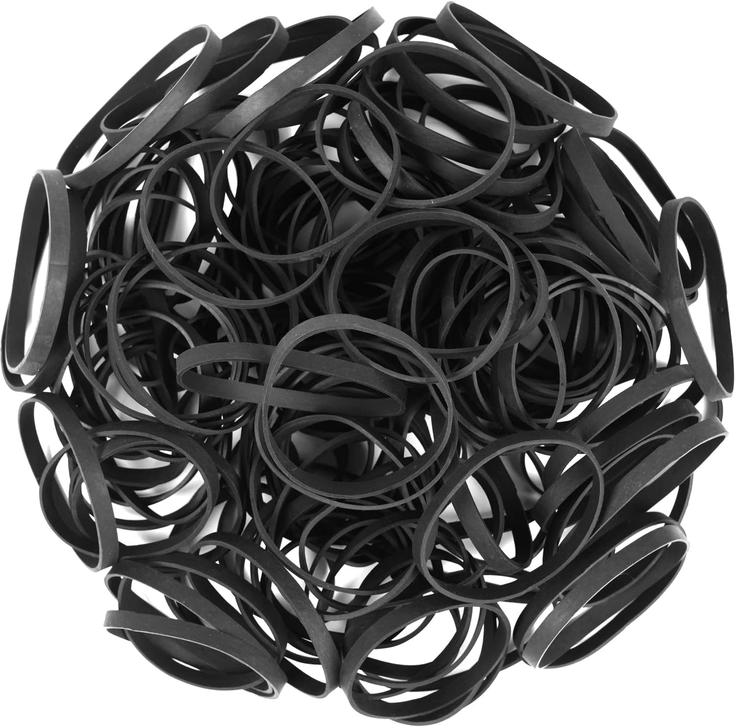 Rubber Bands Size #64 - 120 Pieces Elastic Black Bands for Office, Files, Litter Box