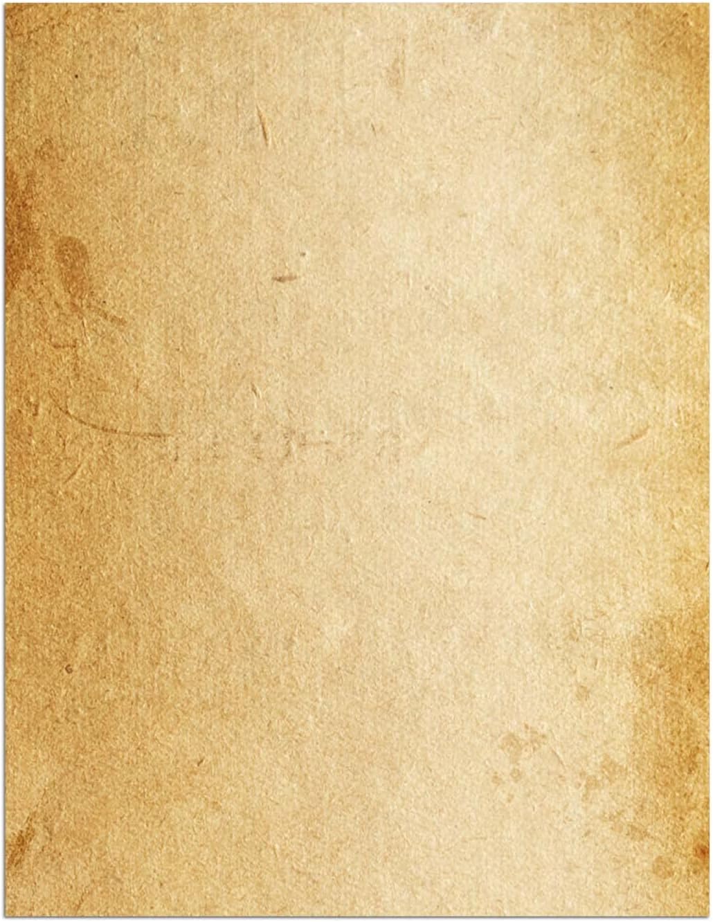 Loose Leaf Paper, Stationery Writing Paper, Vintage Antique Letterhead Paper 8.5" x 11",100 Sheets, A4 Unpunched Refills Paper for Ring Binder/Discbound, Decorative Printer Paper