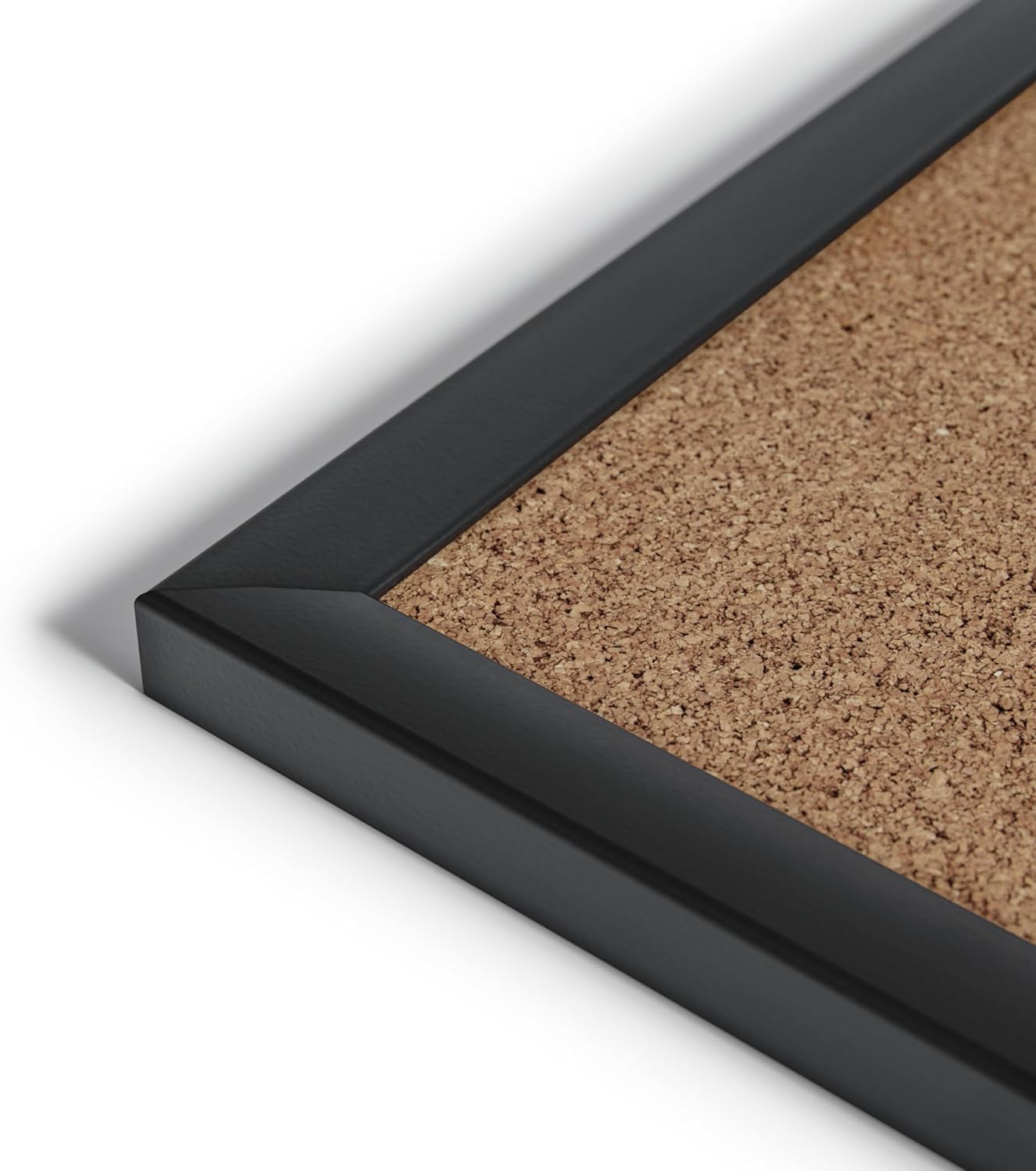 U Brands Cork Bulletin Board, 24'' x 36'', Black Wood Frame