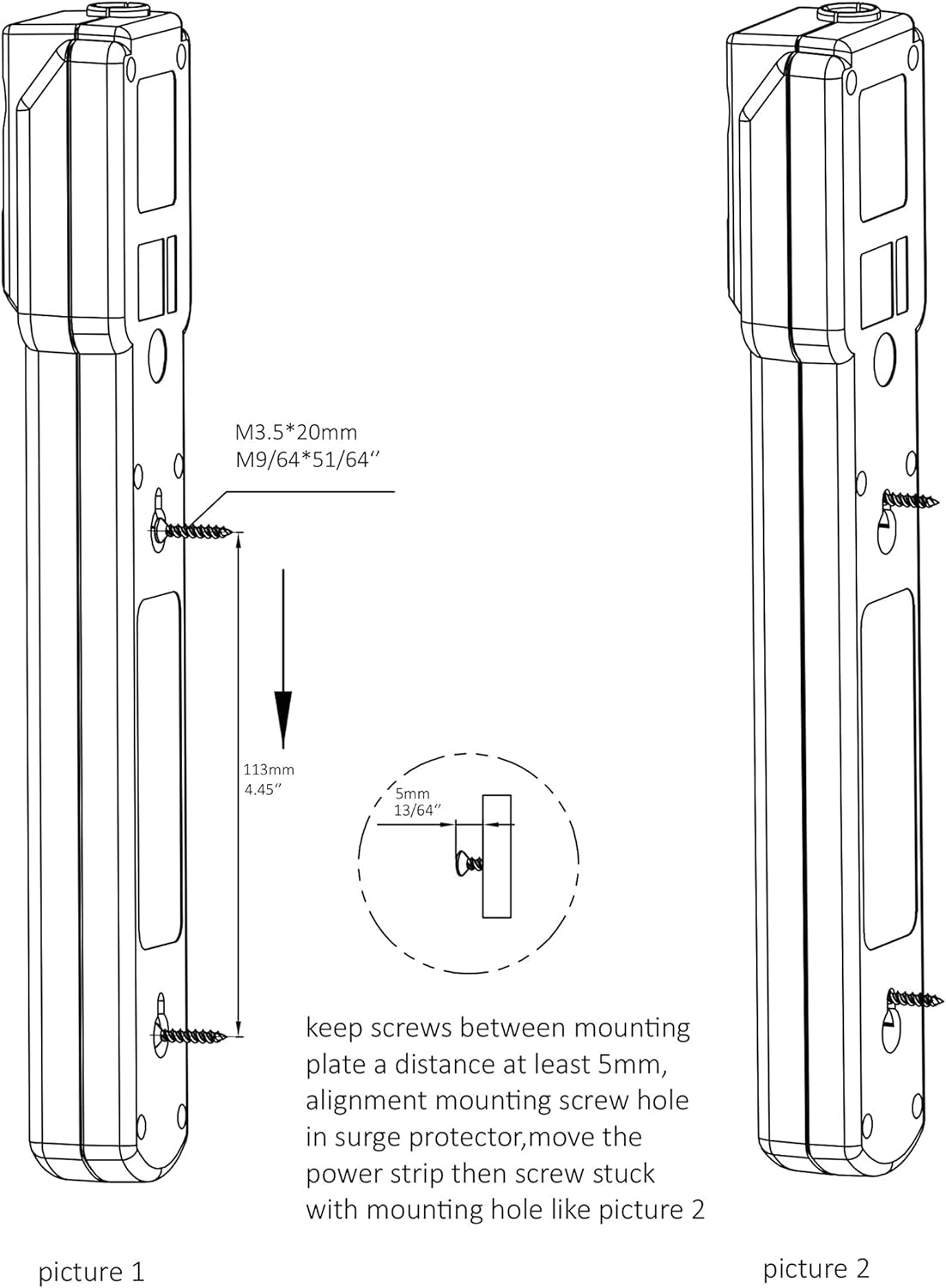 Amazon Basics Surge Protector Power Strip, 6-Outlet with 200J Protection, 2ft Extension Cord, Rectangle, Black (20 Pack)