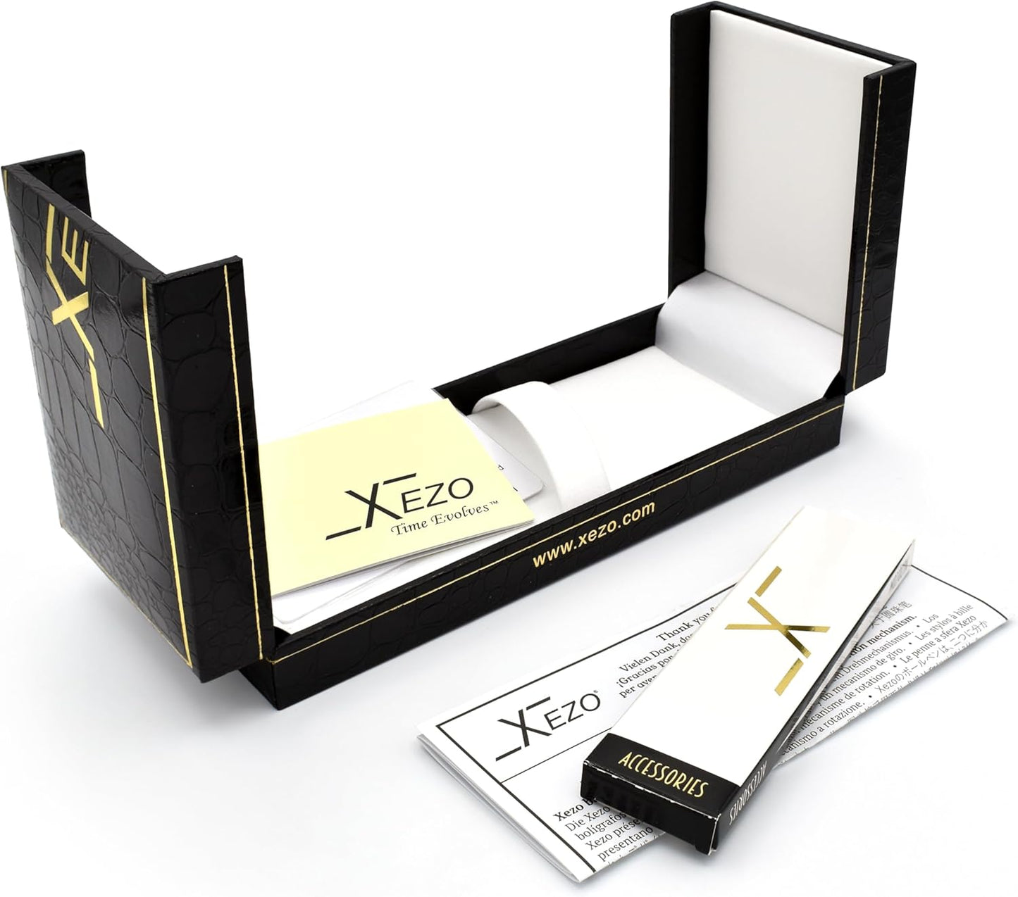 Xezo Urbanite II Fountain Pen, Fine Nib. Sporty Red, Black, and White Checkered Acrylic on Brass. Chrome Plated. Handcrafted, Limited Edition, Serialized