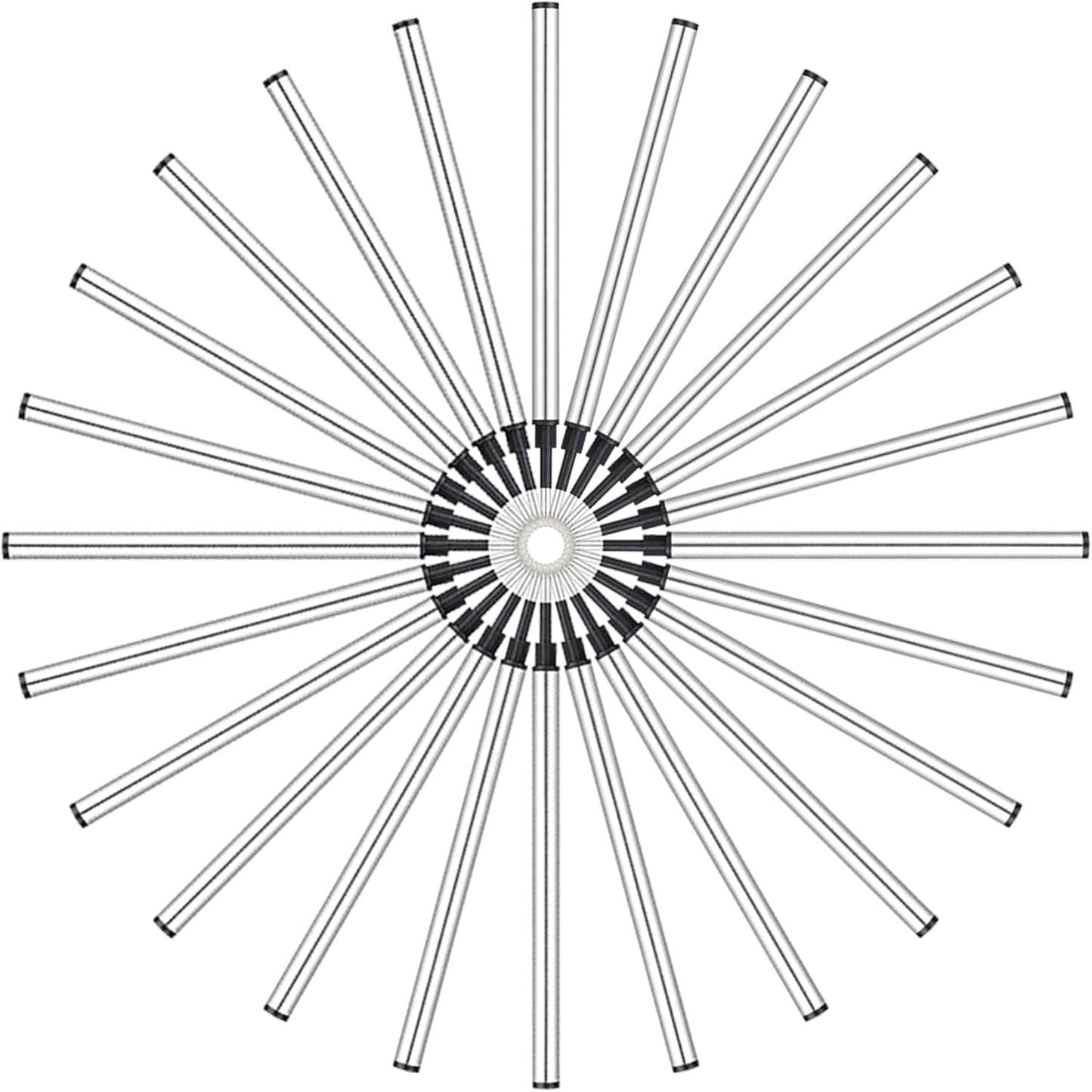 DunBong Rollerball Pen Refills, Roller Ball Fine Point 0.5mm, Red Ink Refill Pack of 5 - Replaceable Ballpoint Pen Refills Medium Point (Black)