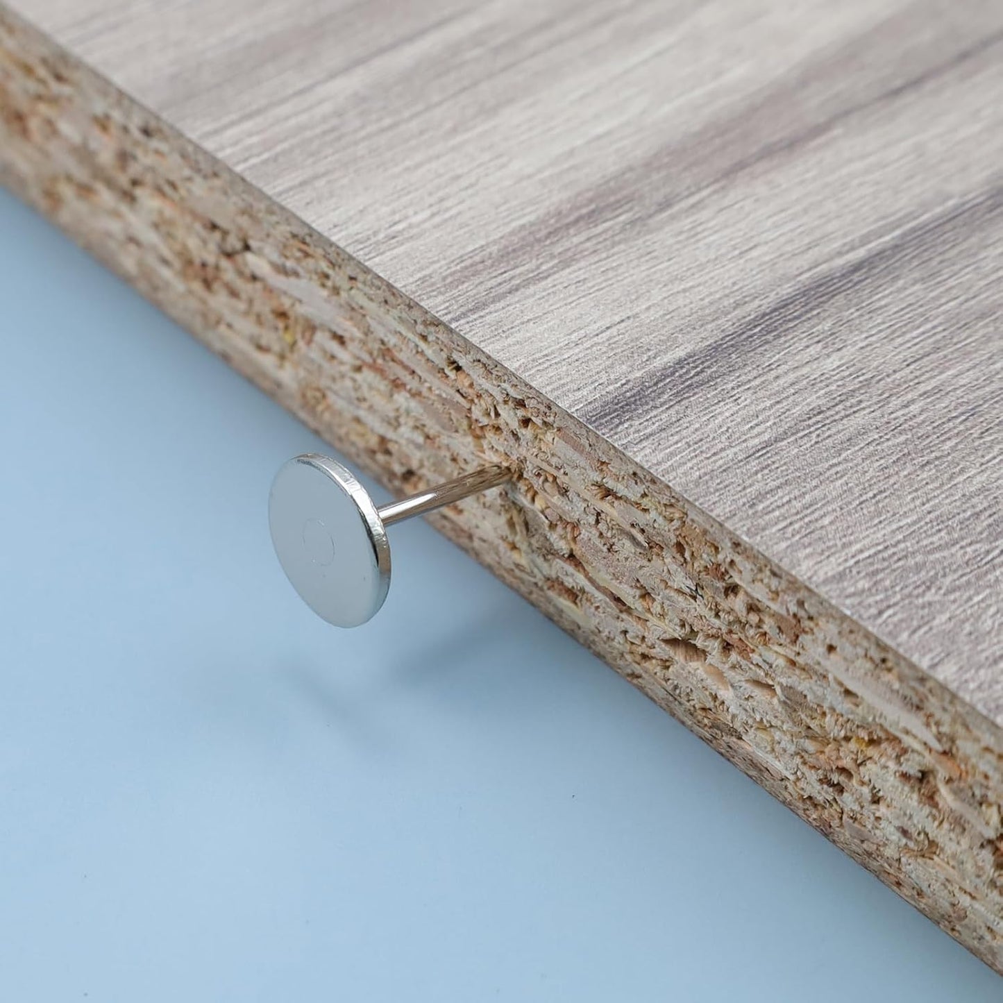 100Pcs Flat Head Upholstery Tacks Home Furniture Decor Tack Upholstery Nails Pushpin Thumb Tacks,Silver Tone (11mmx17mm)