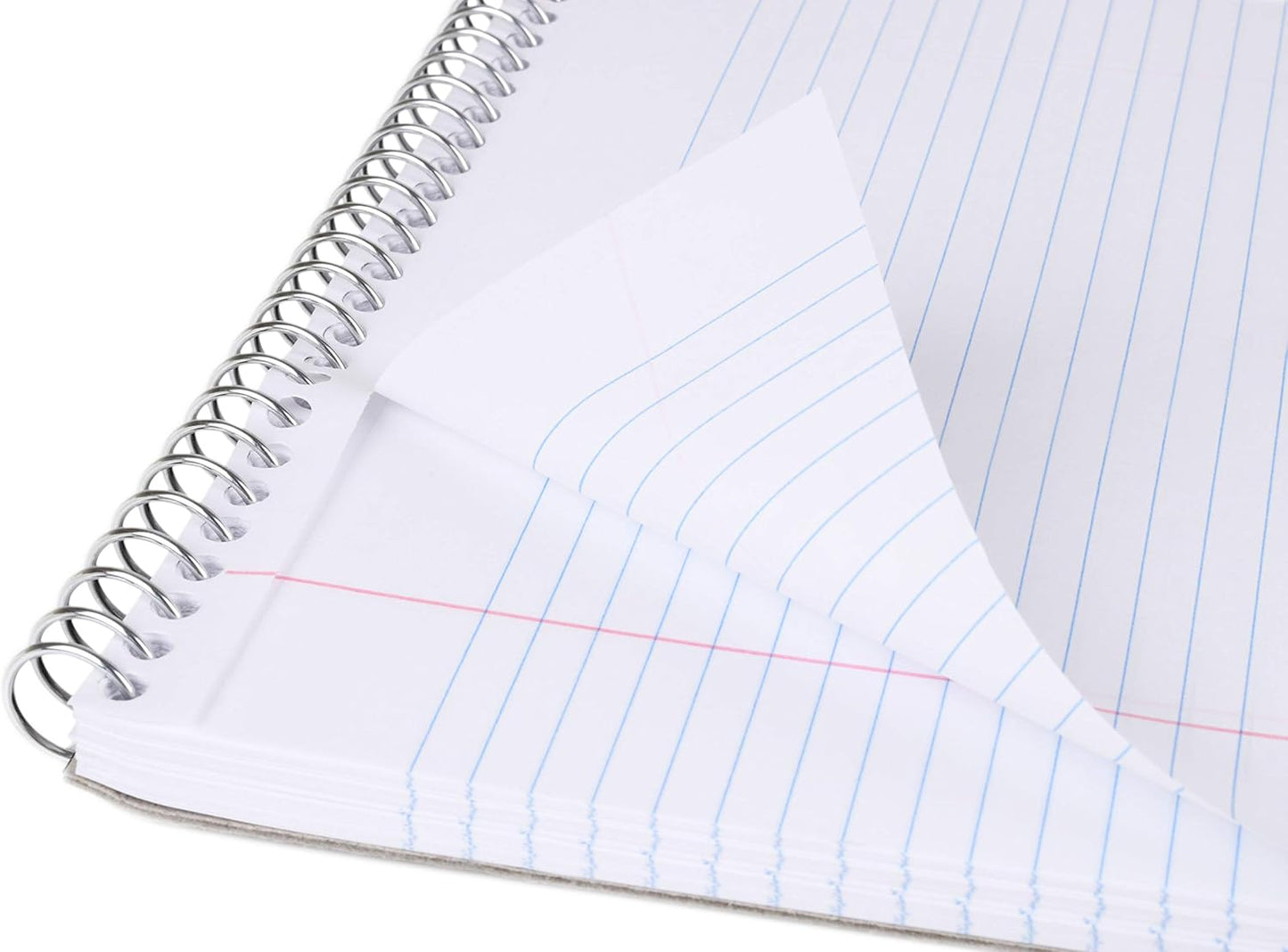 Mintra Office TOP BOUND Durable Spiral Notebooks (White, College Ruled 3pk)