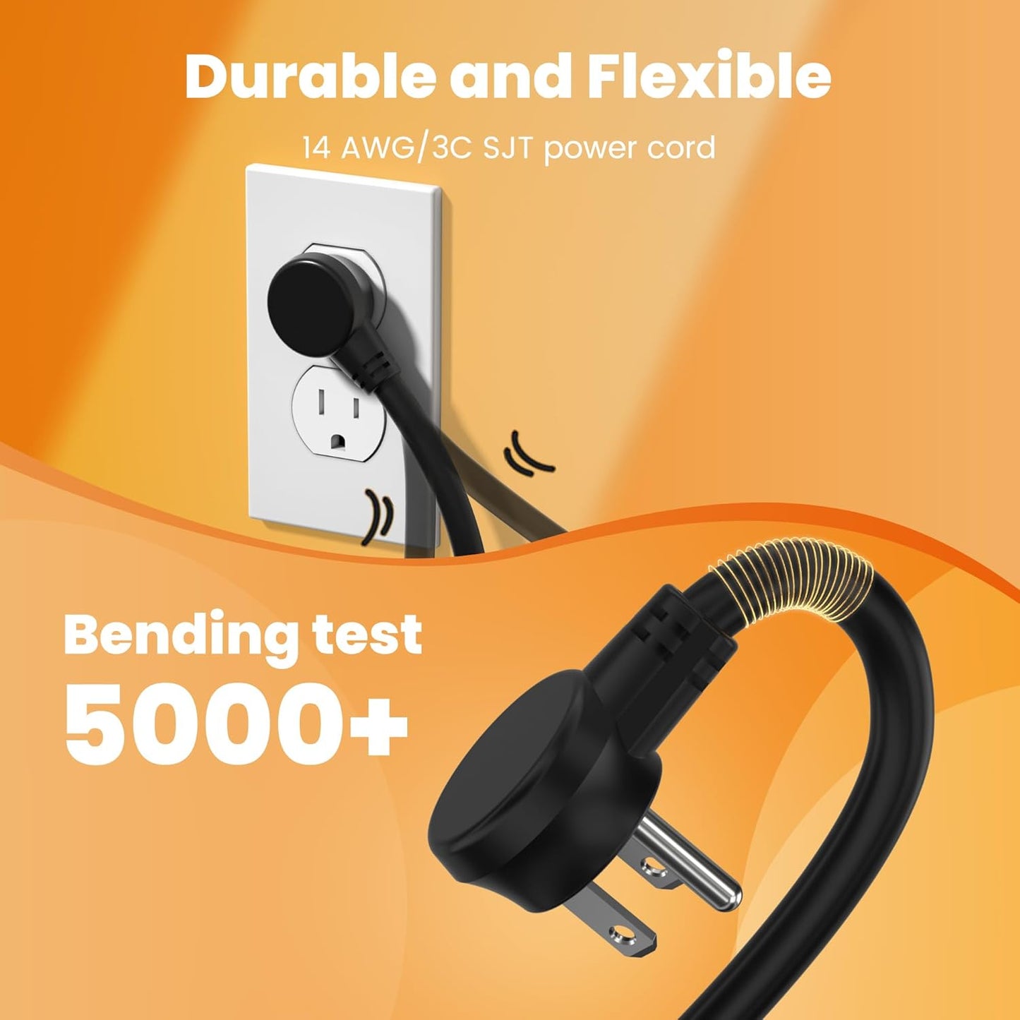 12 Outlet Long Power Strip, 3FT Power Cord, 2100 Joules Surge Protector, Wide Spaced Outlet Power Bar, Overload Protection Switch, Industrial Heavy Duty for Work Bench, Shop, Garage