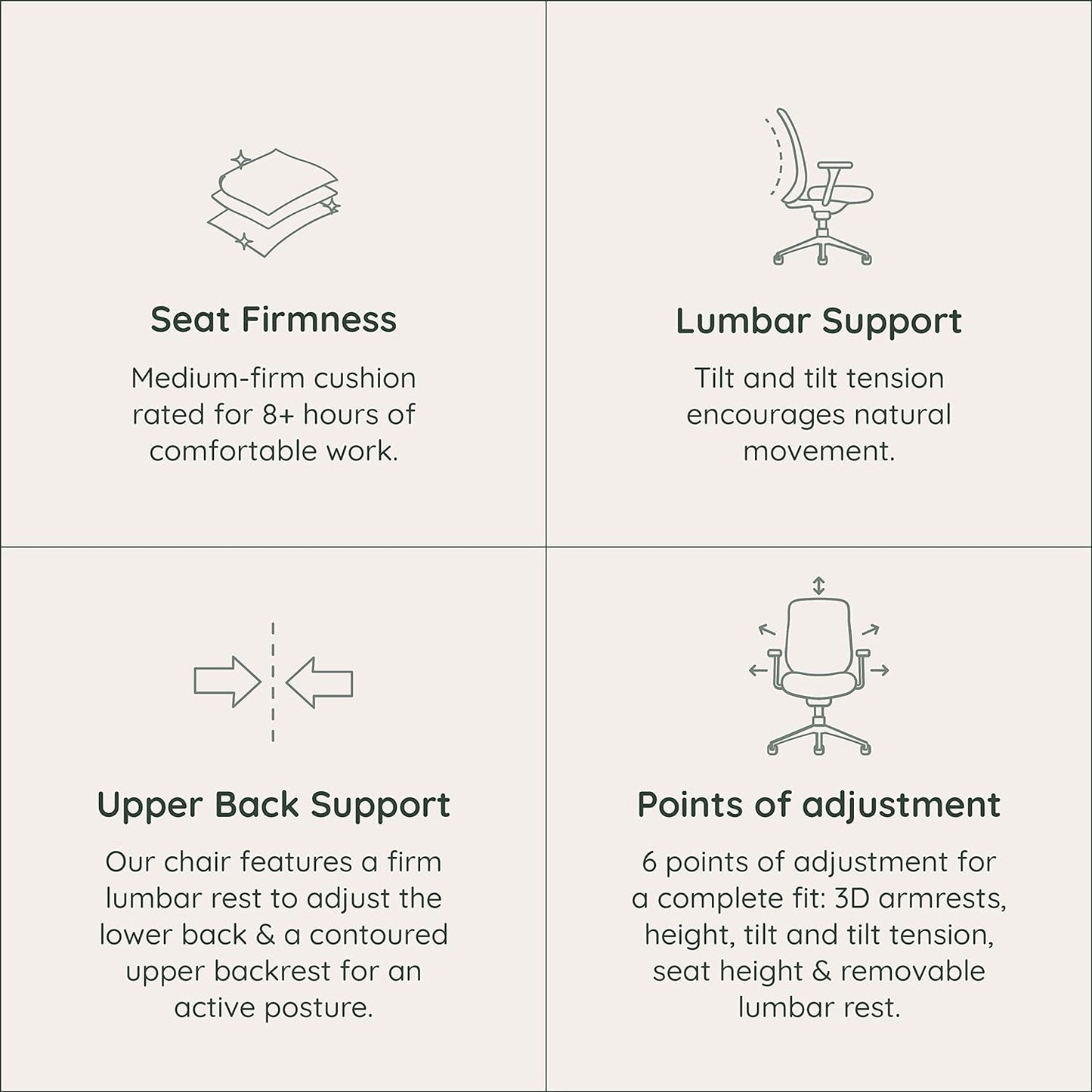 Branch Verve Chair - High Performance Executive Office Chair with Contoured Seat Back and Adjustable Lumbar Rest - High Density Foam Cushion with Aluminum Base - Up to 275 lbs - Mist