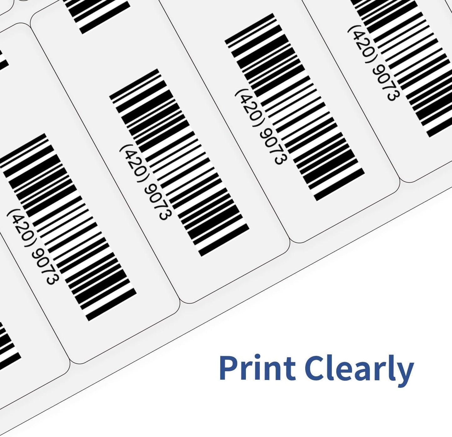 STARLIBOO Transparent Stickers Labels - 1" x 2-5/8" Address Labels Mailing Stickers for Laser/Inkjet Printer 8.5"×11"- 20 Sheet