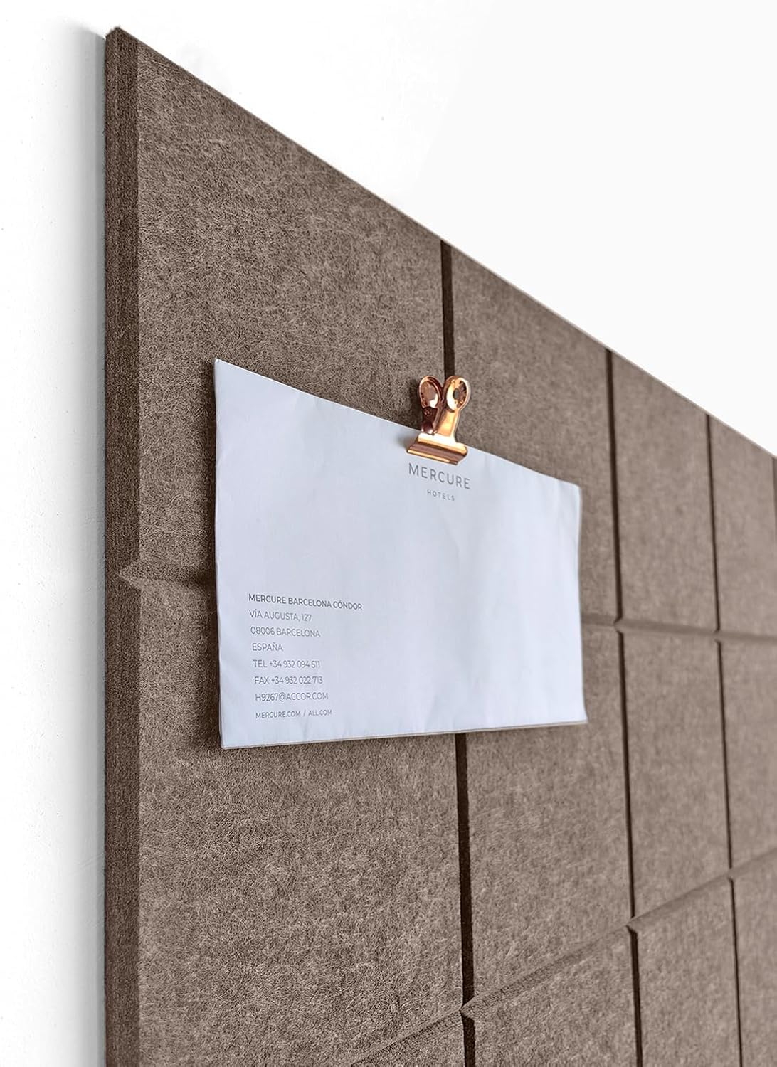 Cork Board 24 x36 Alternative - 6 Pack Felt Wall Tiles with Safe Removable Adhesive Tabs, Cork Boards for Walls Cork Board for Home Office Pin Board Tack Board - Desert Palm