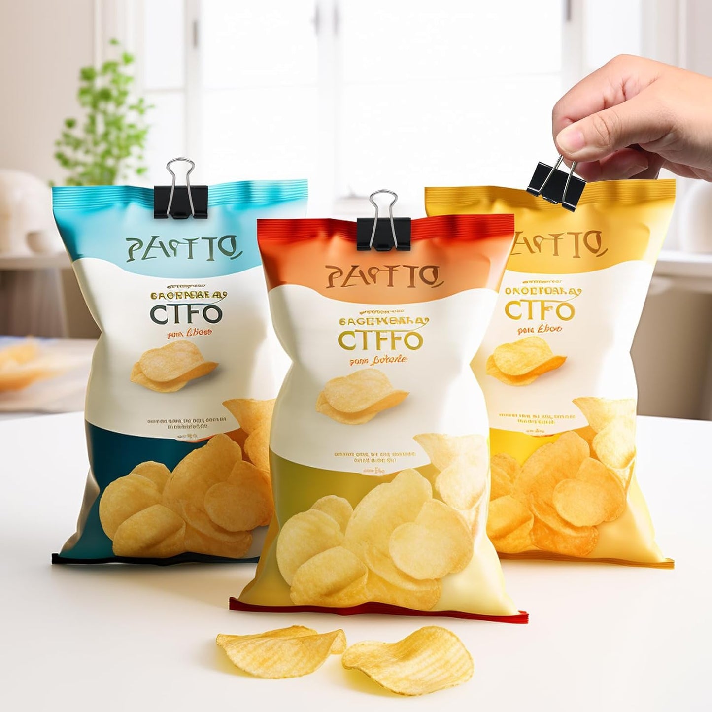 Black Binder Clips Assorted Sizes - Coideal 100 Pcs Metal Binder Paper Clips Foldback Bulldog Clip Clamps for Office School (Mini, Small, Medium, Large)