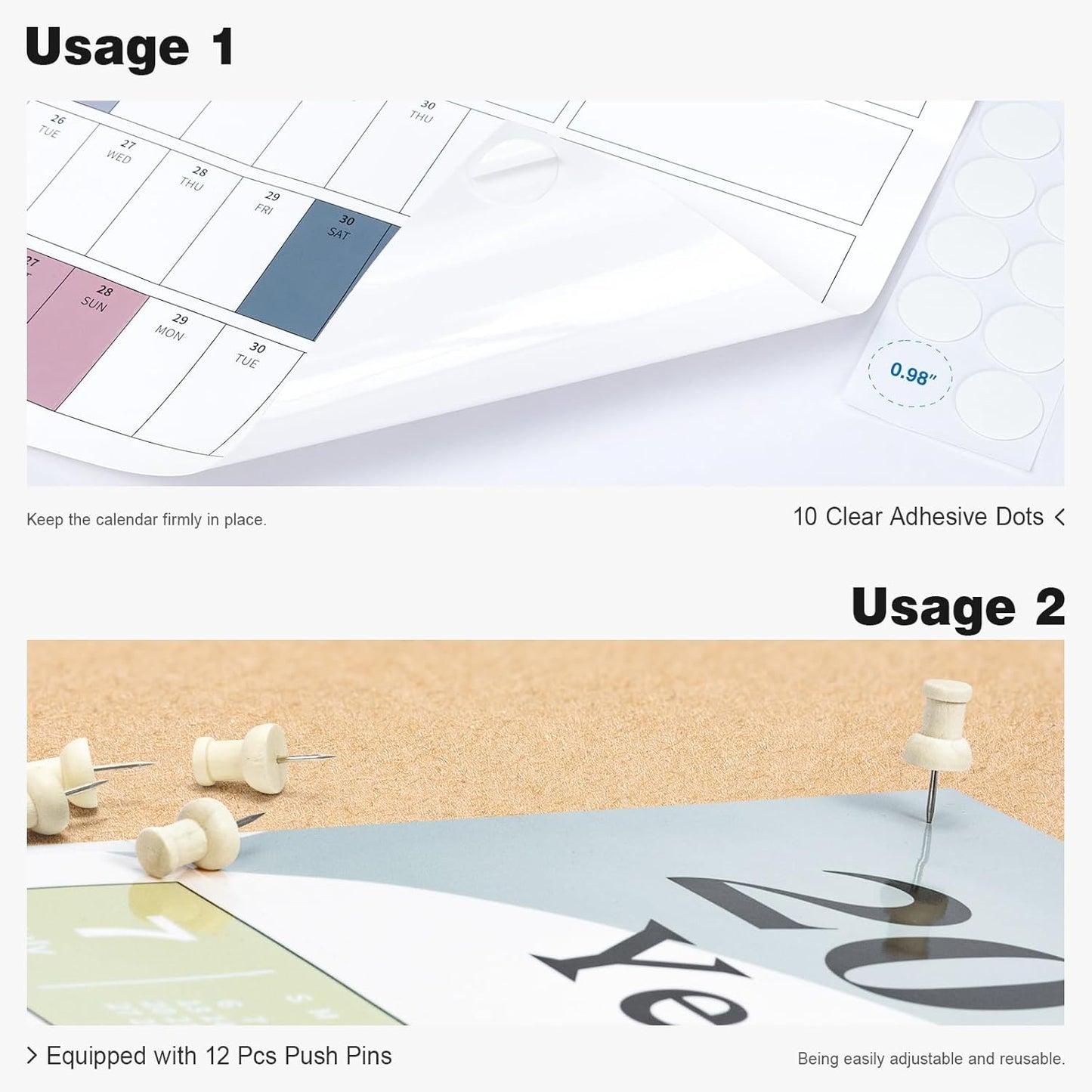 Ospelelf 2025 Wall Calendar Large 32'' x 48'' Dry Erase Laminated Calendar for Wall, 12 Month Big Family Calendar, Use July 2025 - June 2026 (Morandi)