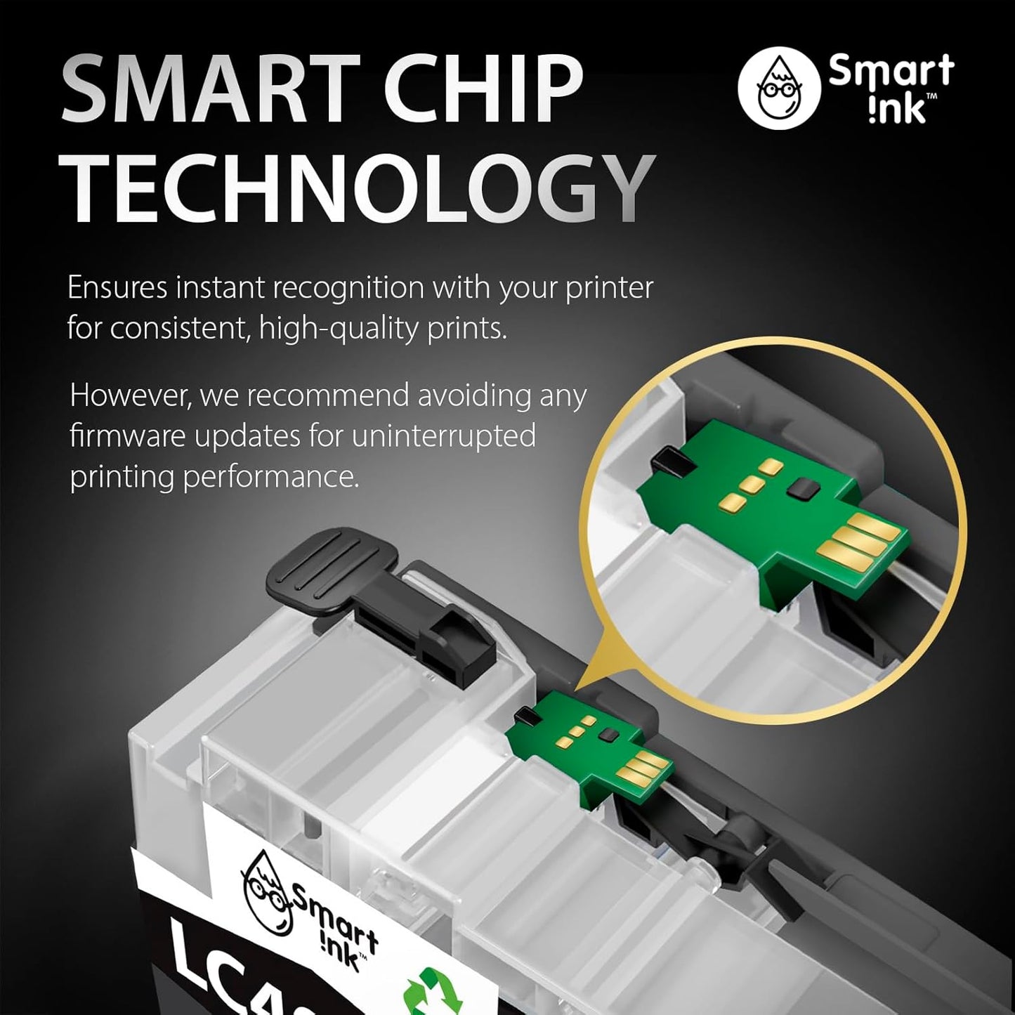 Smart Ink Compatible Ink Cartridges Replacement for Brother LC406 XL LC406XL for Brother Printer MFC-J4335DW MFC-J4535DW MFC-J5855DW MFC-J6555DW MFC-J4345DW XL (4 Pack, Black, Cyan, Magenta, Yellow)