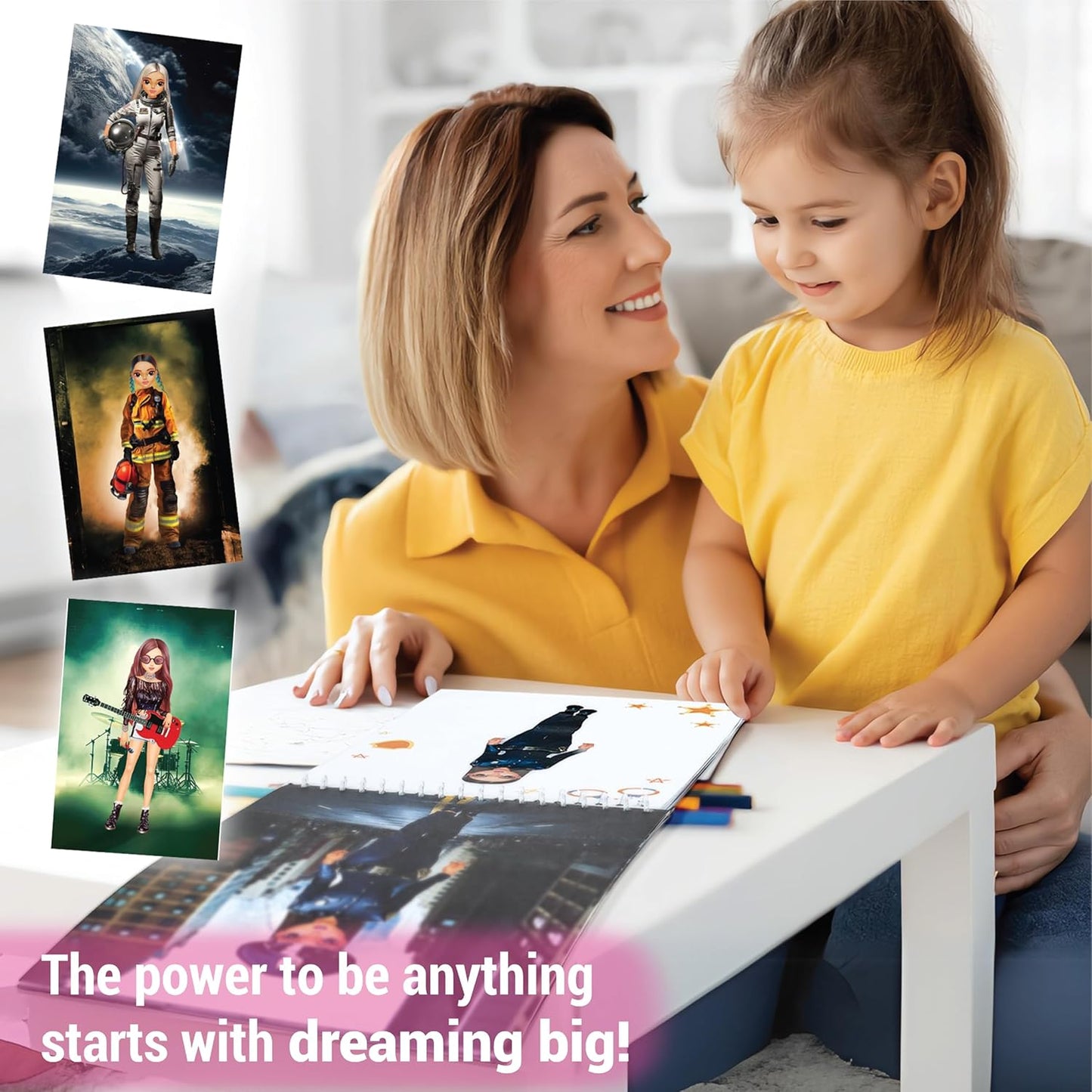 Sticker Dress up My Dream Job - Sticker Activity Book for Kids. Learn Girls Fashion Design Career Themed with Stickers and Guides for Kids 5 and up.100+ Stickers