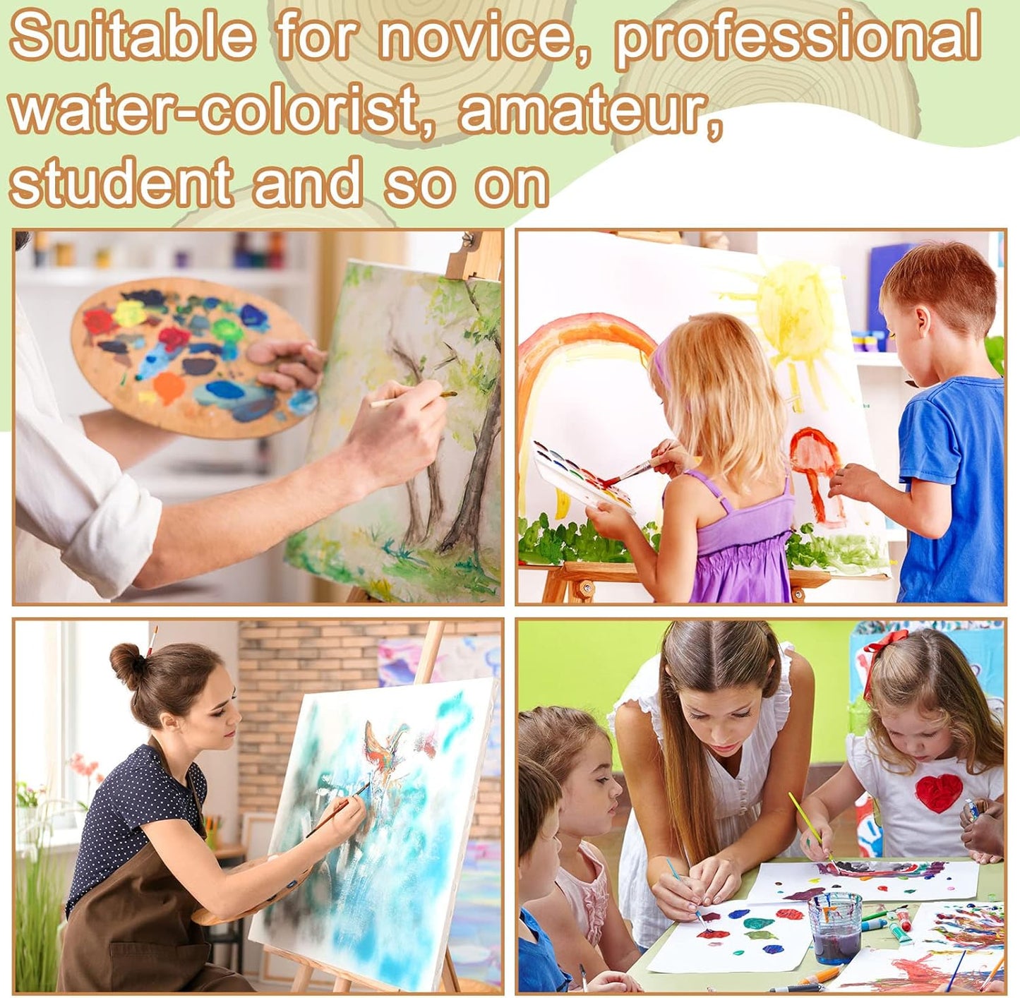 TaoBary 300 Pcs Watercolor Paper Sheet Bulk White Cold Press Paper Pack 110 lb 230 GSM Sketch Painting Watercolor Pad for Watercolorist Beginning Artists Adults Drawing Craft (6 x 12 Inch,230 GSM)